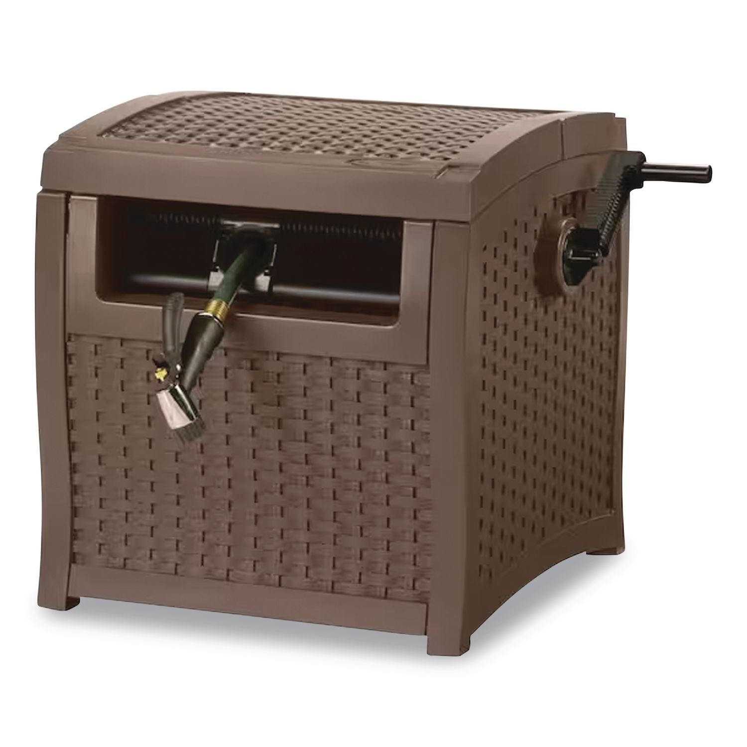 225 ft Smart Trak Hose Hideaway, 25.25" x 20.75" x 21.5", Java