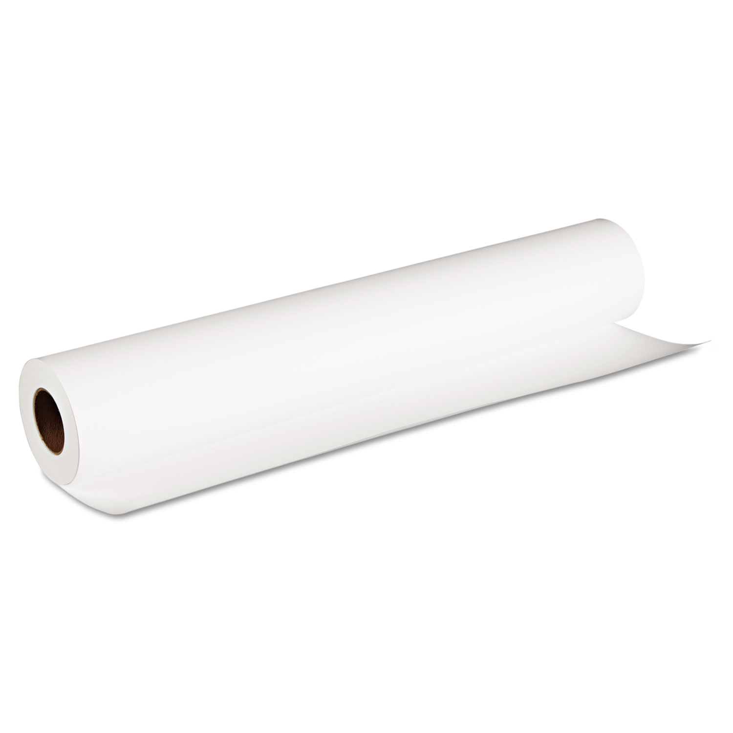 Matte Coated Paper Roll, 2 Core, 8 mil, 24 x 100 ft, Matte White