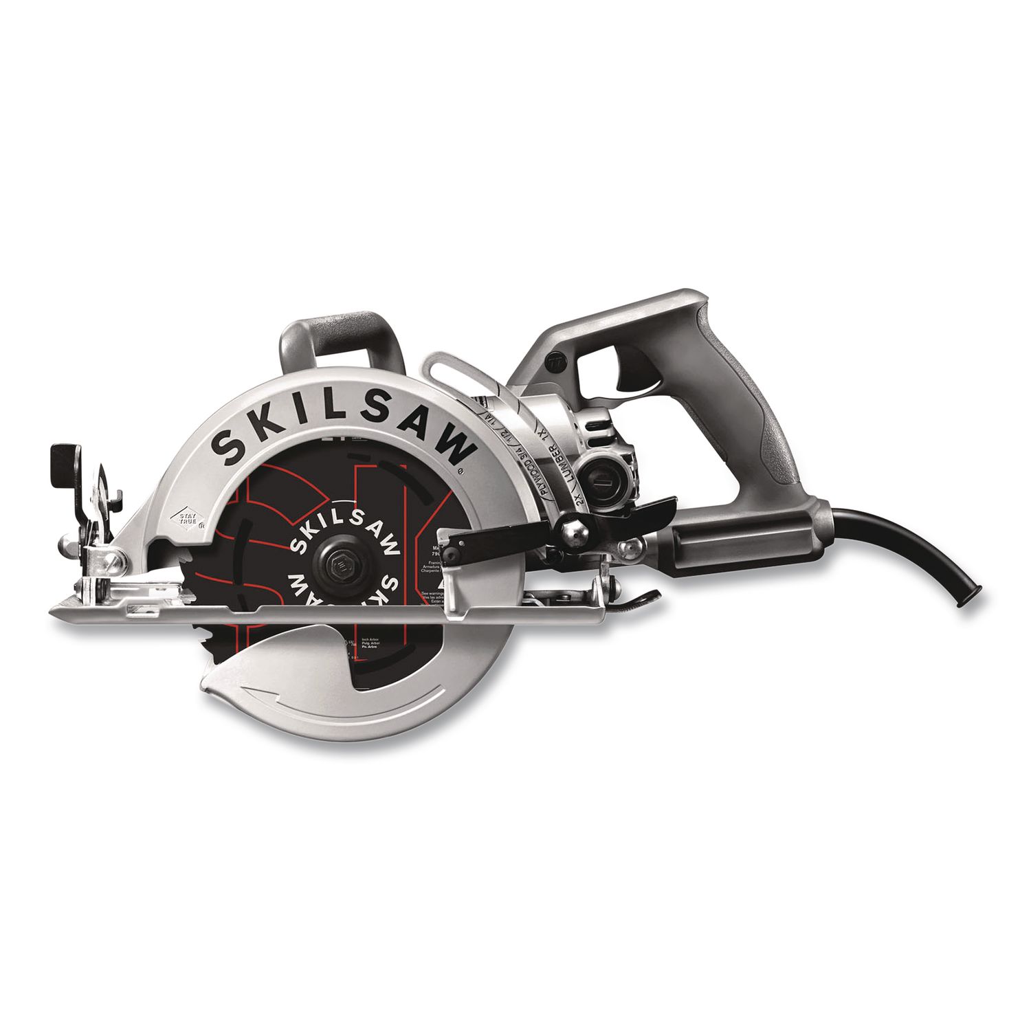 7-1/4 in Aluminum Worm Drive Circular Saw with Carbide Blade, 15 A