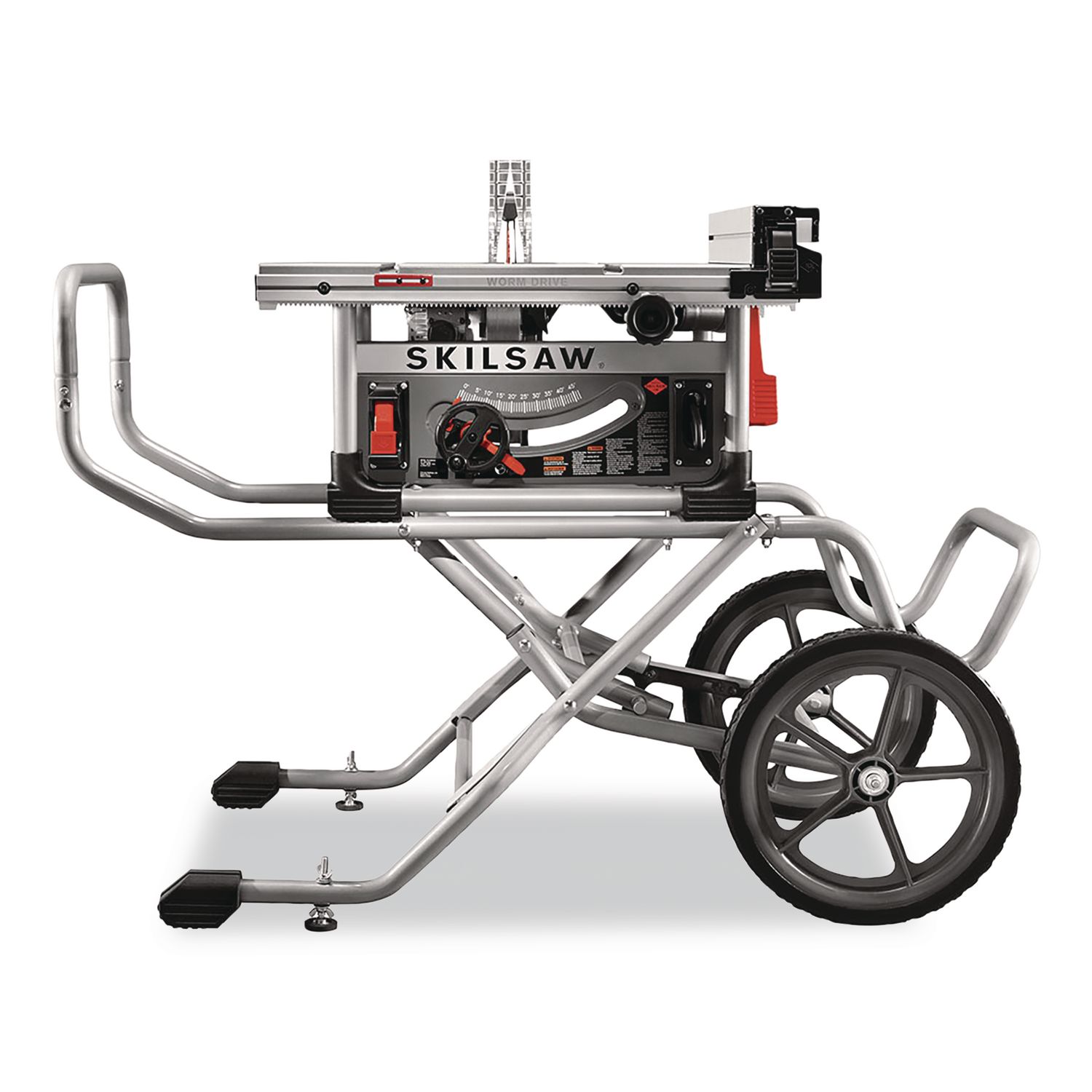 10" Heavy-Duty Worm Drive Table Saw with Stand, 10" Blade, 5,000 RPM, 15 A