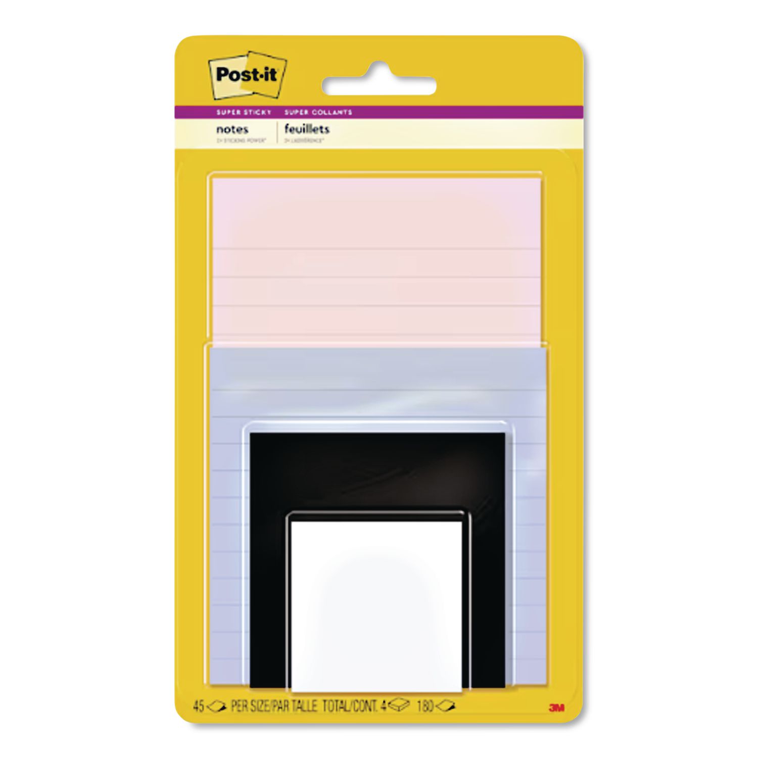Pads in Simply Serene Colors, Assorted Sizes, Assorted Colors, 45 Sheets/Pad, 4 Pads/Pack