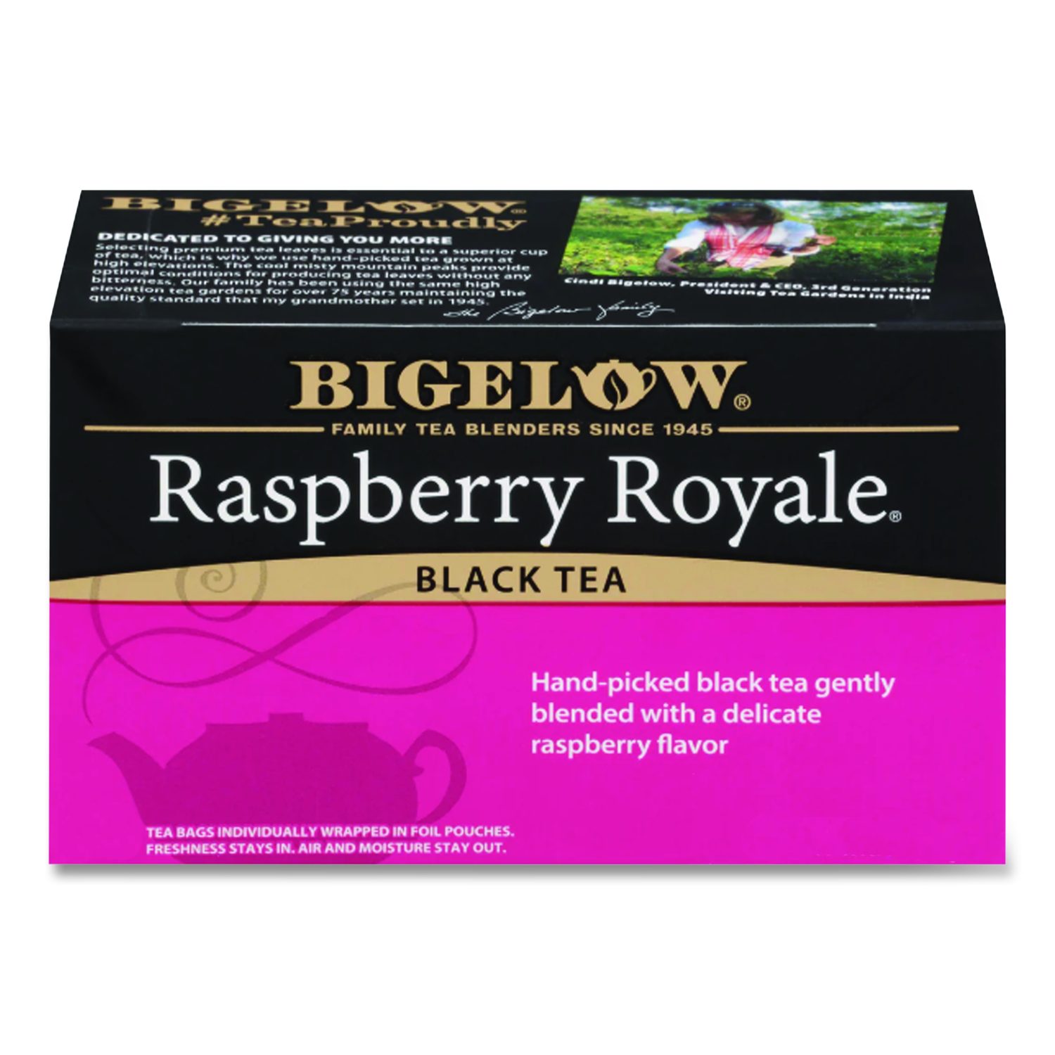 Raspberry Black Tea, Raspberry, 0.34 lbs, 28/Box - BOSS Office and ...