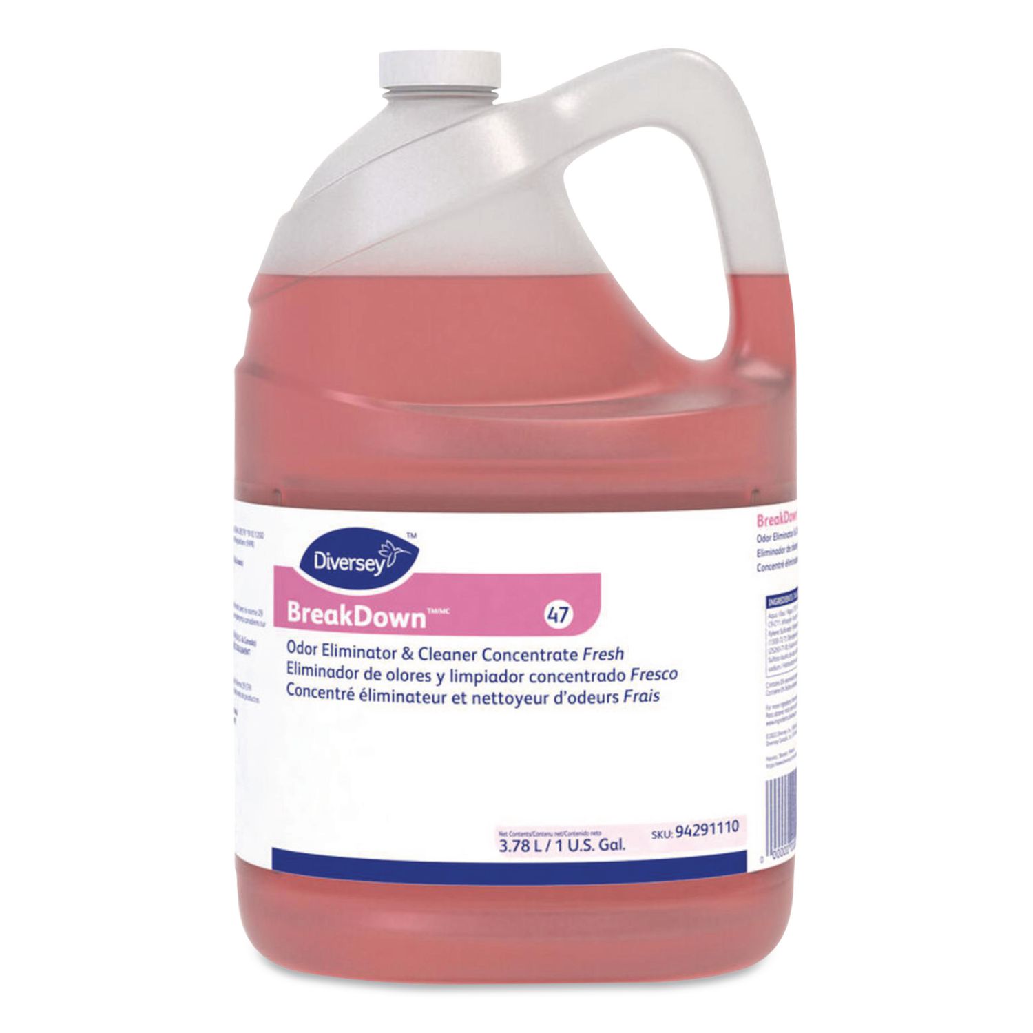 Breakdown Odor Eliminator, Fresh, Liquid, 1 gal Bottle