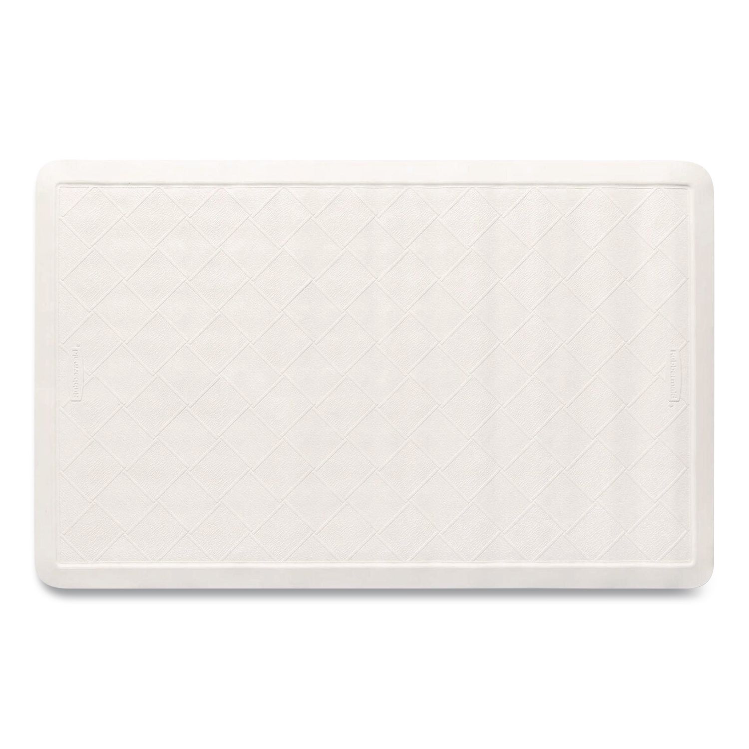 Safti-Grip Bath Mats, White Textured Surface, Suction-Cup Backing, 14" x 22.5", 12/Carton
