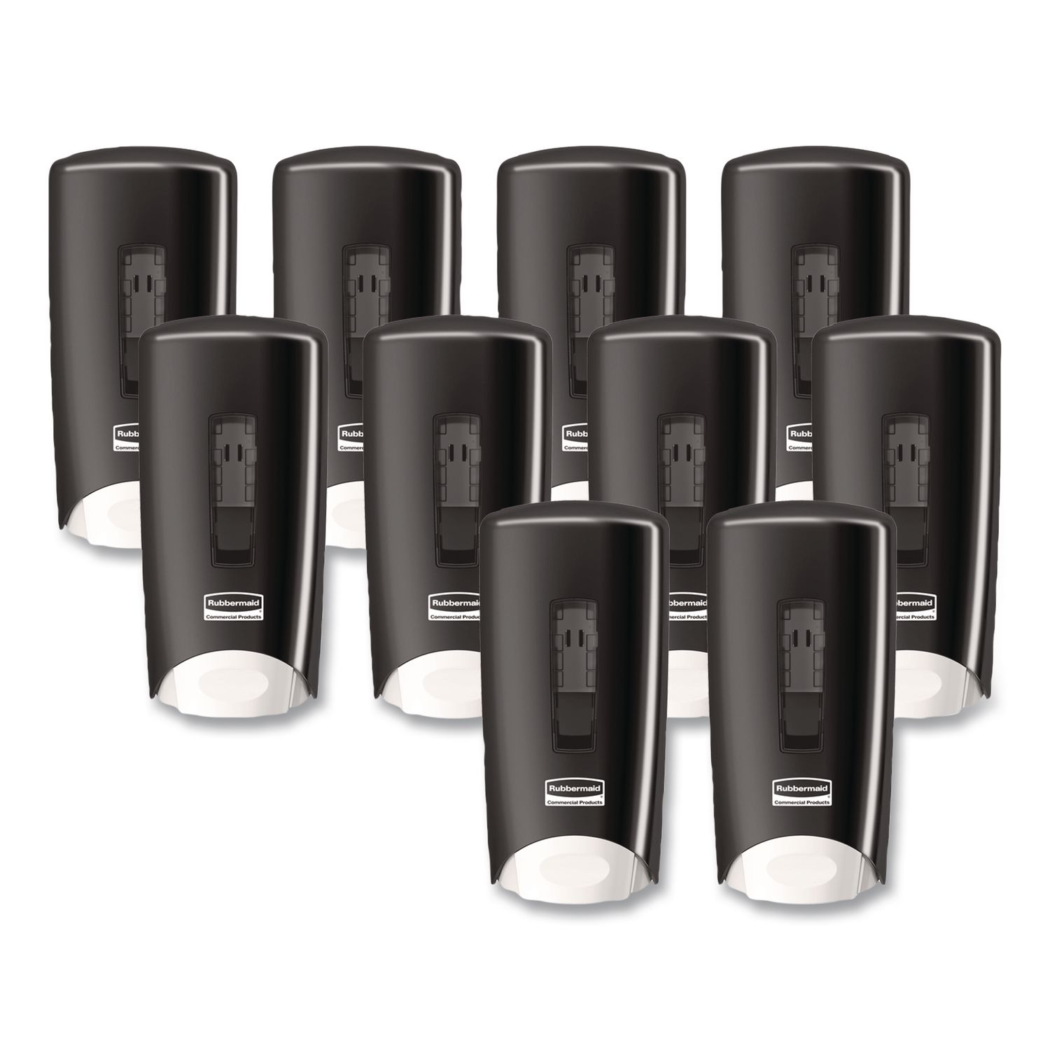 Flex Soap/Lotion/Sanitizer Dispenser, 1,300 mL, 5.62 x 3.5 x 11.62, Black, 10/Carton