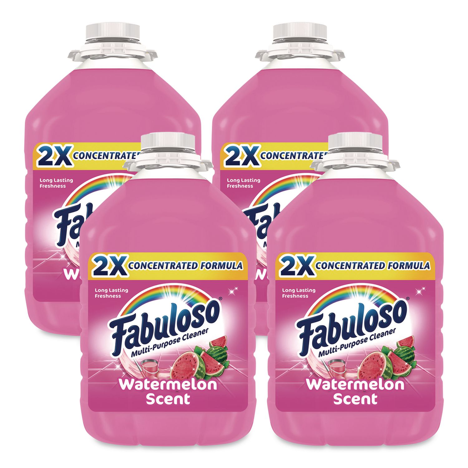 Multi-Use Cleaner, Watermelon Scent, 128 oz Bottle, 4/Carton