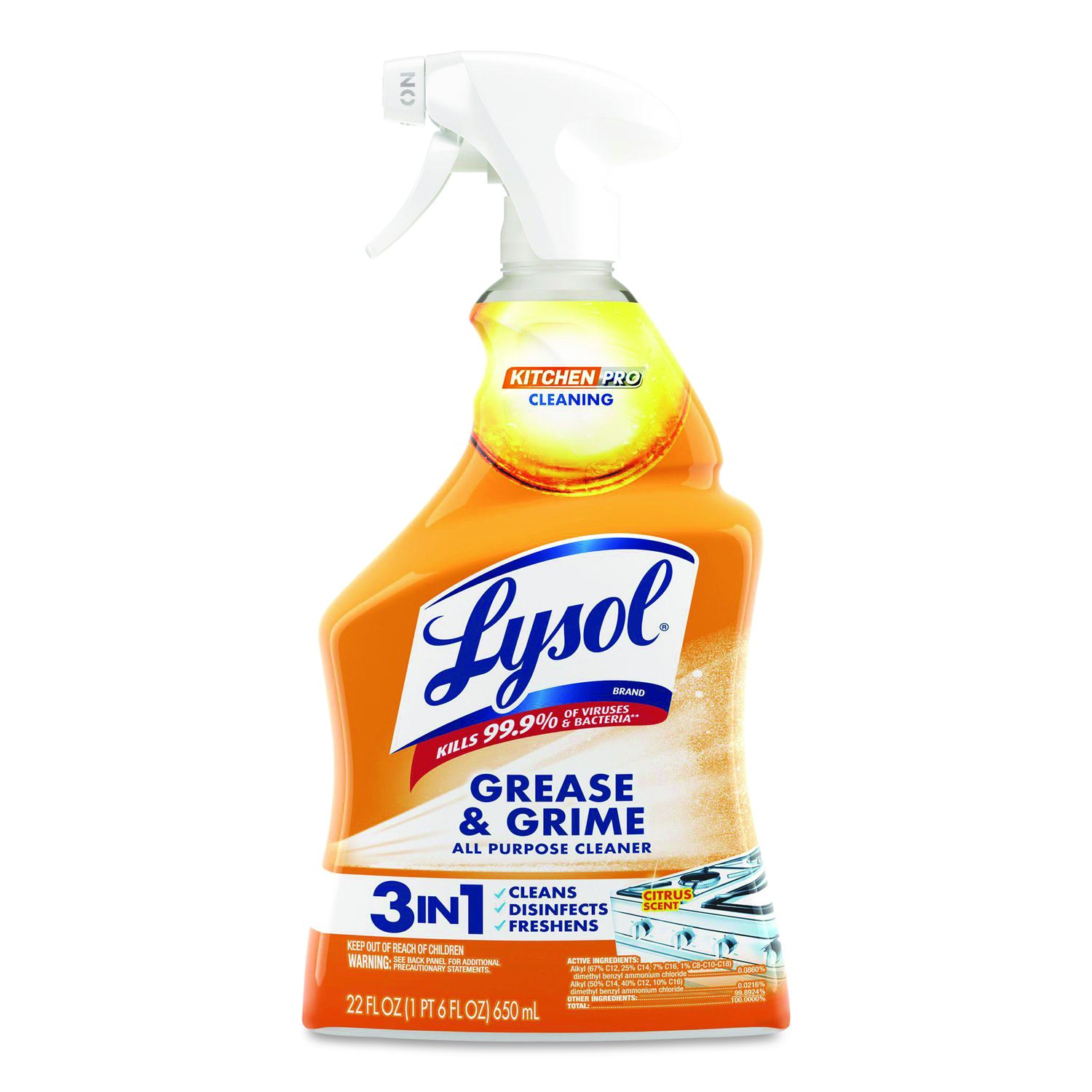Kitchen Pro Antibacterial Cleaner, 22 oz Spray Bottle - Cherokee