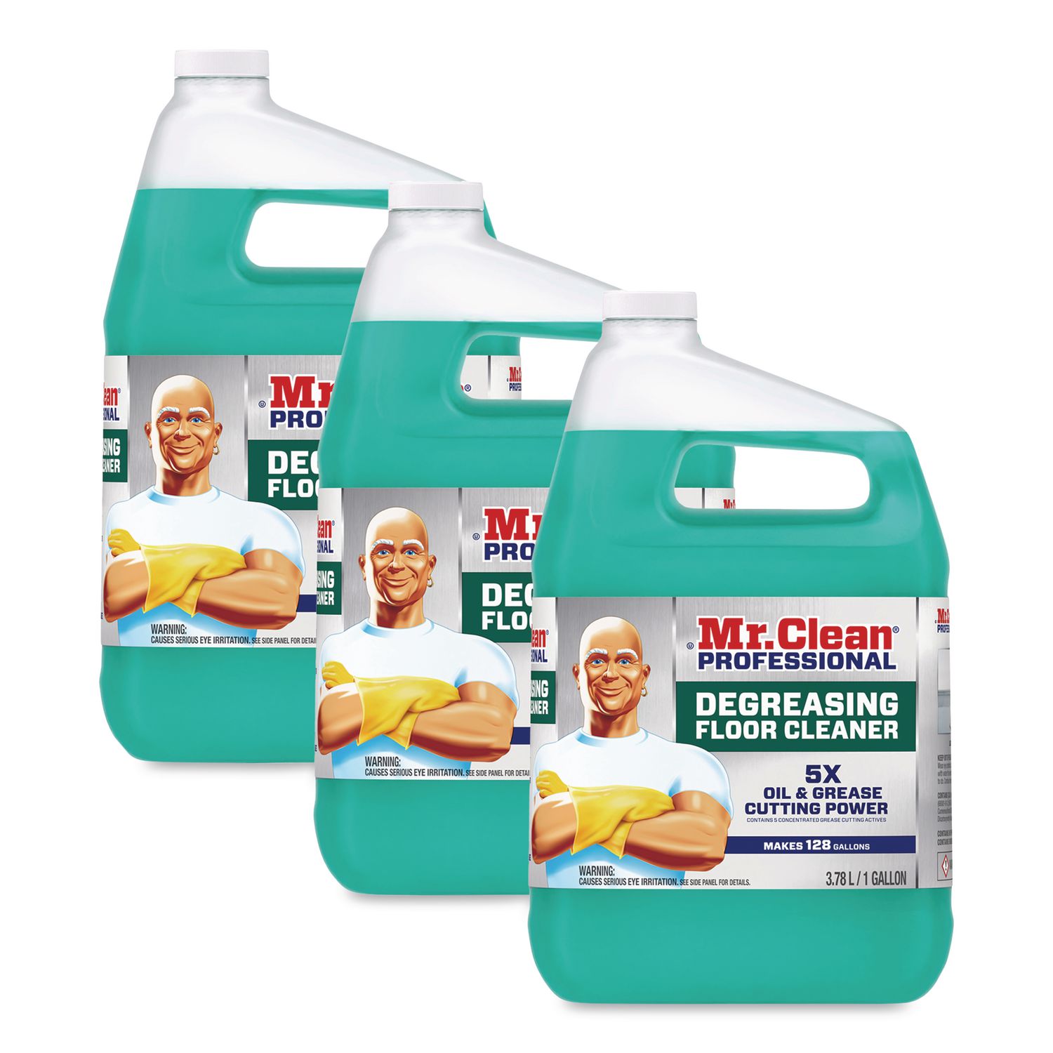 Degreasing Floor Cleaner, 1 gal Bottle, 3/Carton