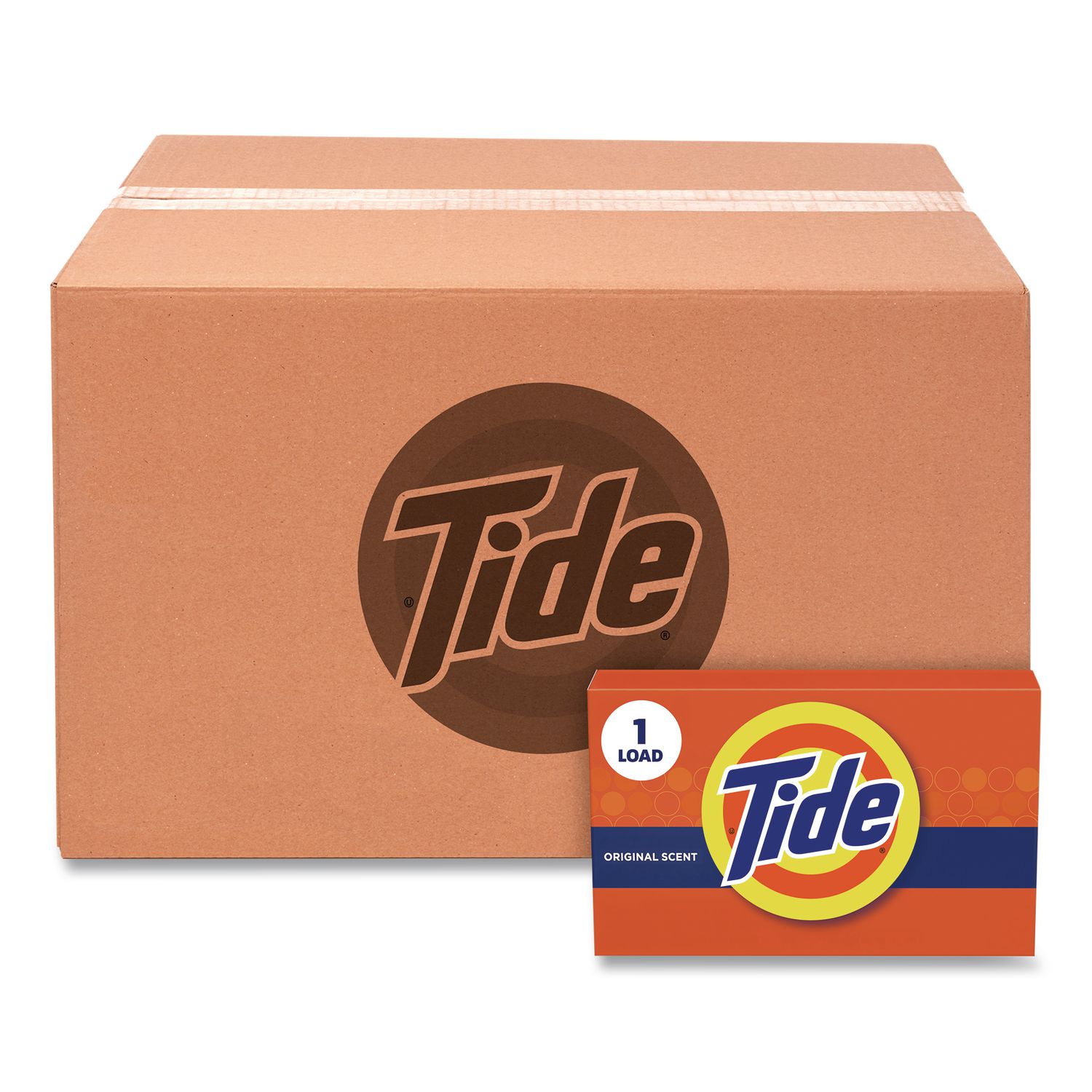Coin Vend Powder Laundry Detergent, HE Compatible, Tide Original Scent, 1.1 oz, 156/Carton