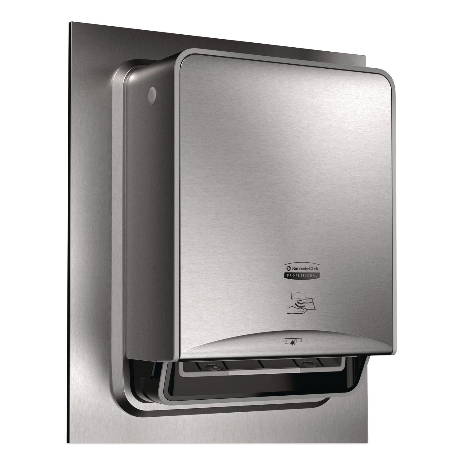 ICON Automatic Roll Towel Recessed Dispenser Housing with Trim Panel, 22 x 6.52 x 17.64, Stainless Steel