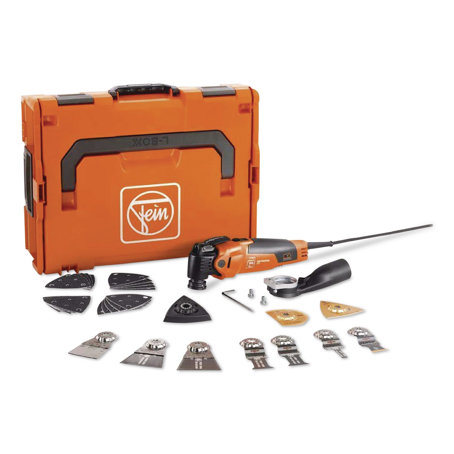 MultiMaster MM 500 Plus Corded Oscillating Multitool with L-Boxx and Accessory Set, Variable Speeds