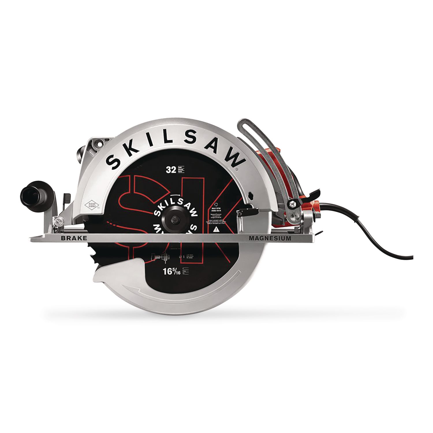 16 5/16" Magnesium SUPER SAWSQUATCH Worm Drive Saw, 16 5/16" Blade, 2,500 RPM, 15 Amps