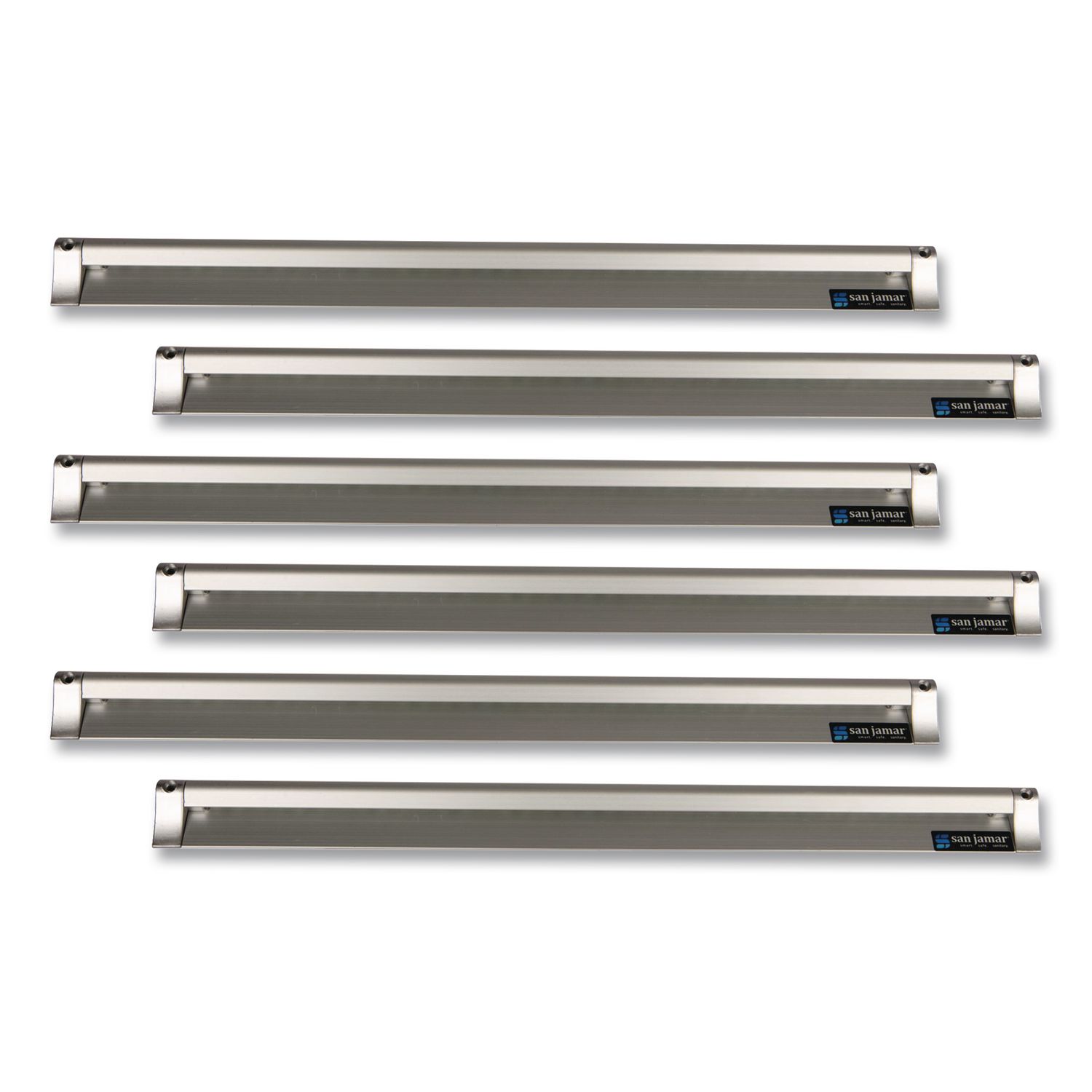 Check Rack, 36 x 0.75 x 2, Silver, 6/Carton