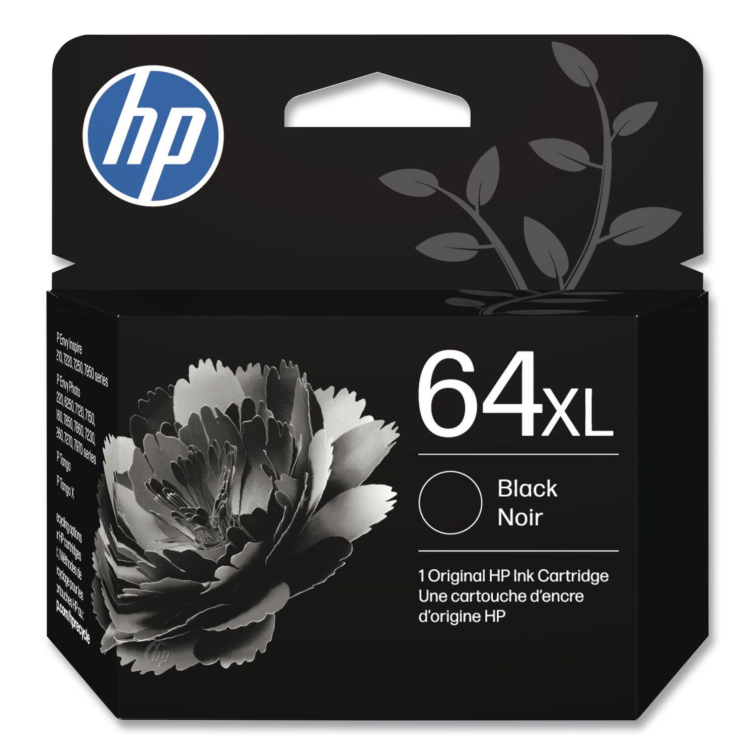 HP 64XL, (N9J92AN) High-Yield Black Original Ink Cartridge