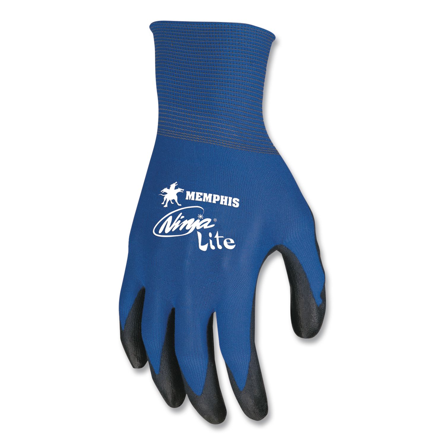Ultra Tech Tactile Dexterity Work Gloves, Blue/Black, Medium, 1