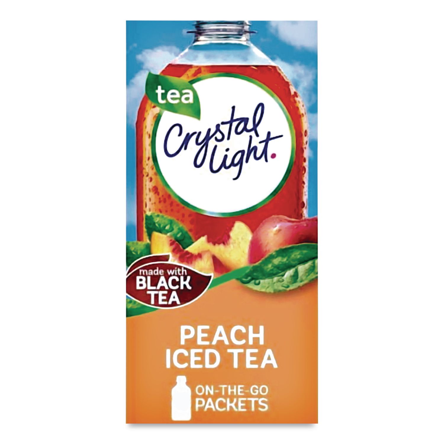Flavored Drink Mix, Peach Tea, 0.09 oz Packet, 30/Box