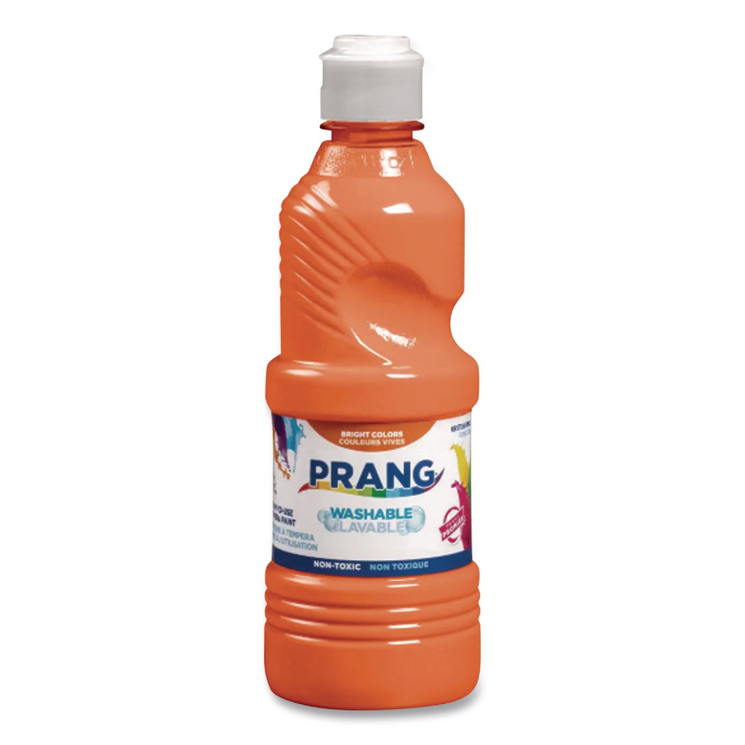 Washable Paint, Orange, 16 oz Dispenser-Cap Bottle