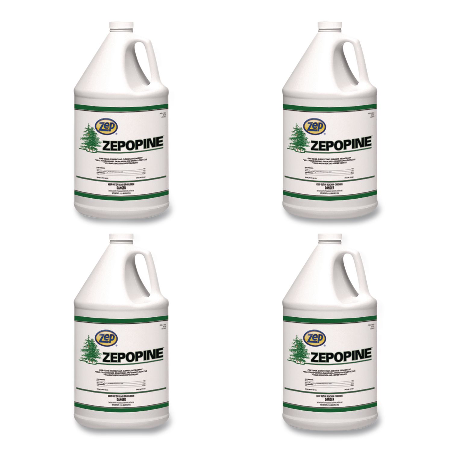 Zepopine, Pine Scent, 1 gal Bottle, 4/Carton