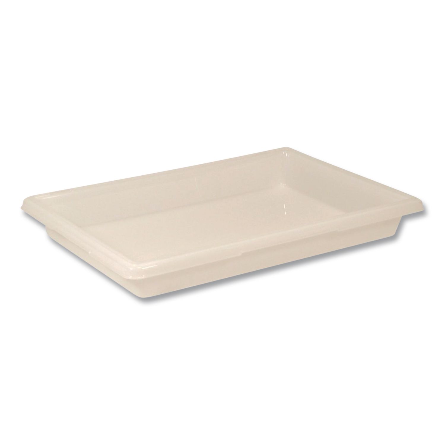 Food/Tote Boxes, 5 gal, 18 x 3.5 x 3.5, Plastic, White