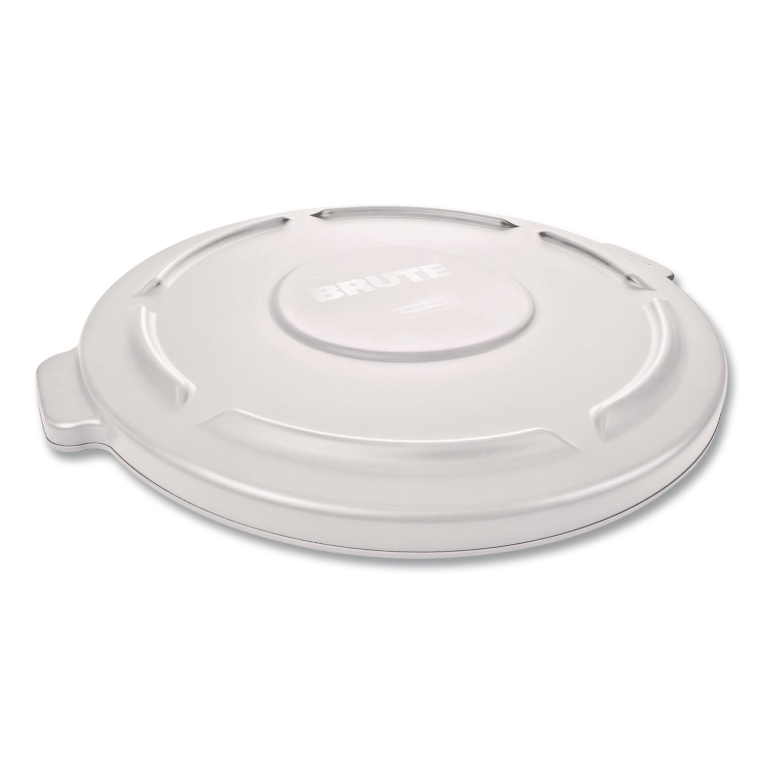BRUTE Self-Draining Flat Top Lids, 19.88" Diameter x 1.8"h, White