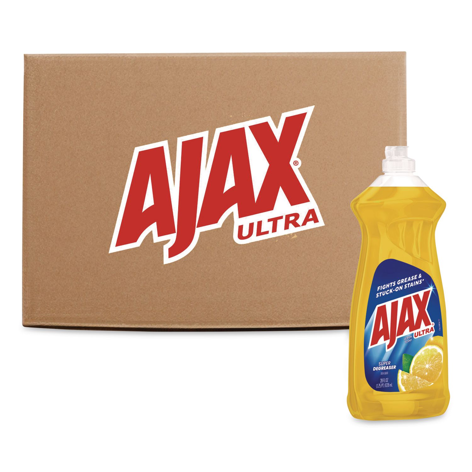 Dish Detergent, Lemon Scent, 28 oz Bottle, 9/Carton CPC44673