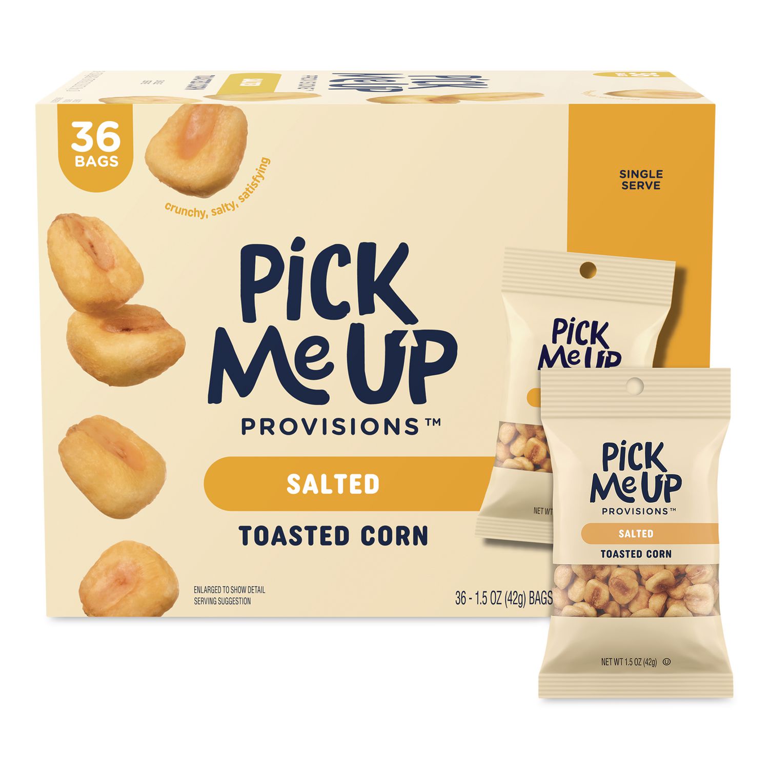 Salted Toasted Corn, 1.5 oz Packet, 36/Box