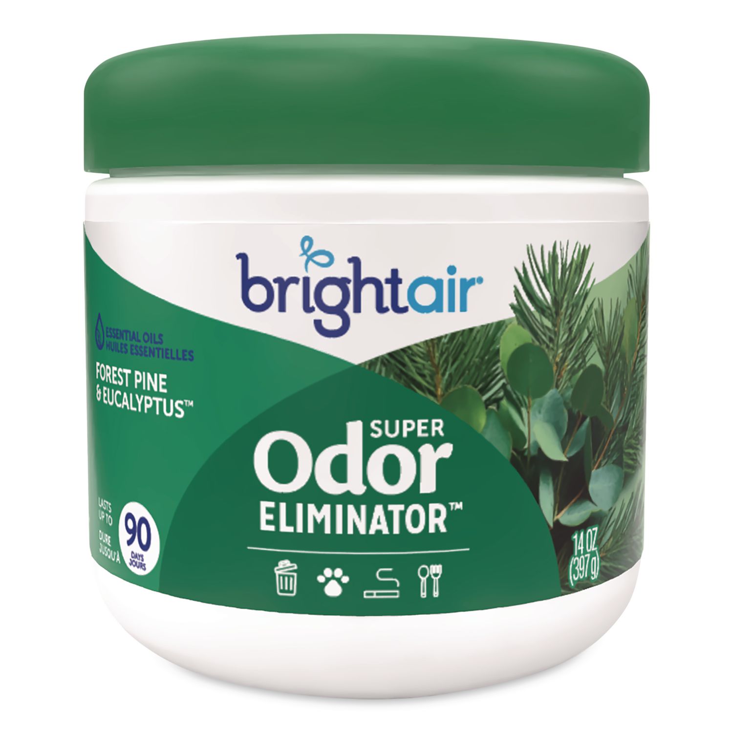 Super Odor Eliminator, Forest Pine and Eucalyptus, 14 oz Jar