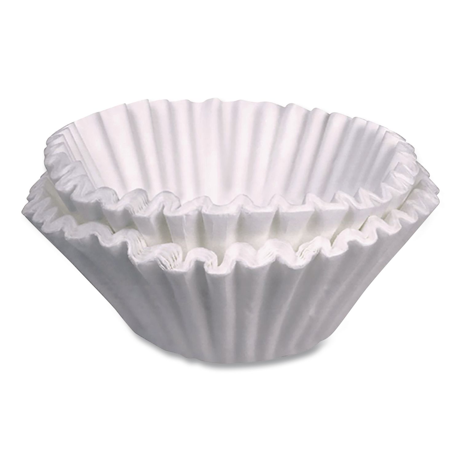 Coffee Filters, 12 Cup Size, Flat Bottom, 500/Bag, 2 Bags/Carton