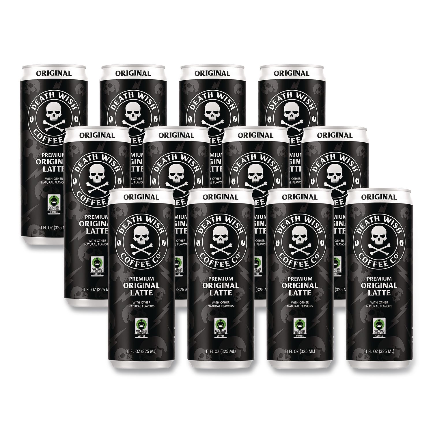 Original Latte Cold Brew Coffee, 11 oz Can, 12/Carton