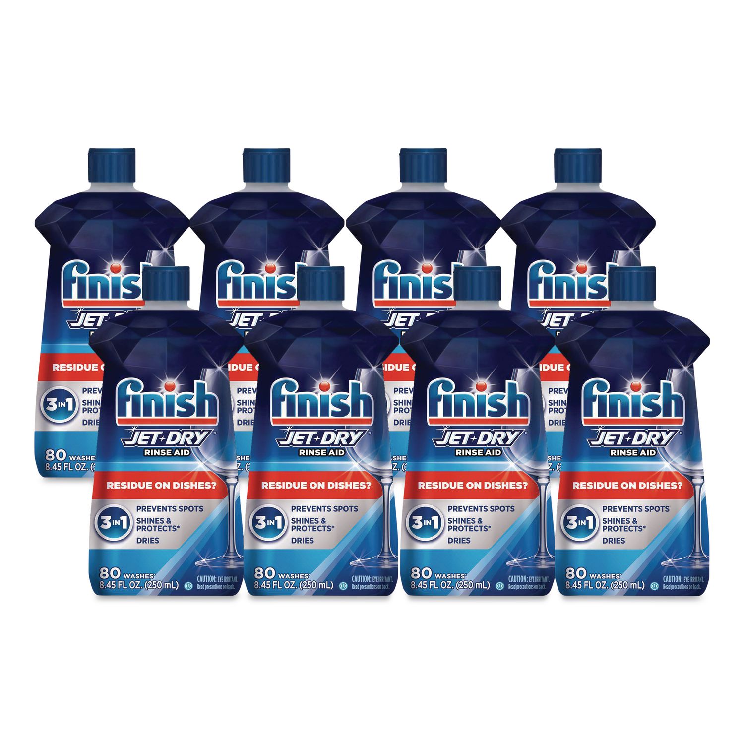 Jet-Dry Rinse Agent, 8.45 oz Bottle, 8/Carton RAC75713CT