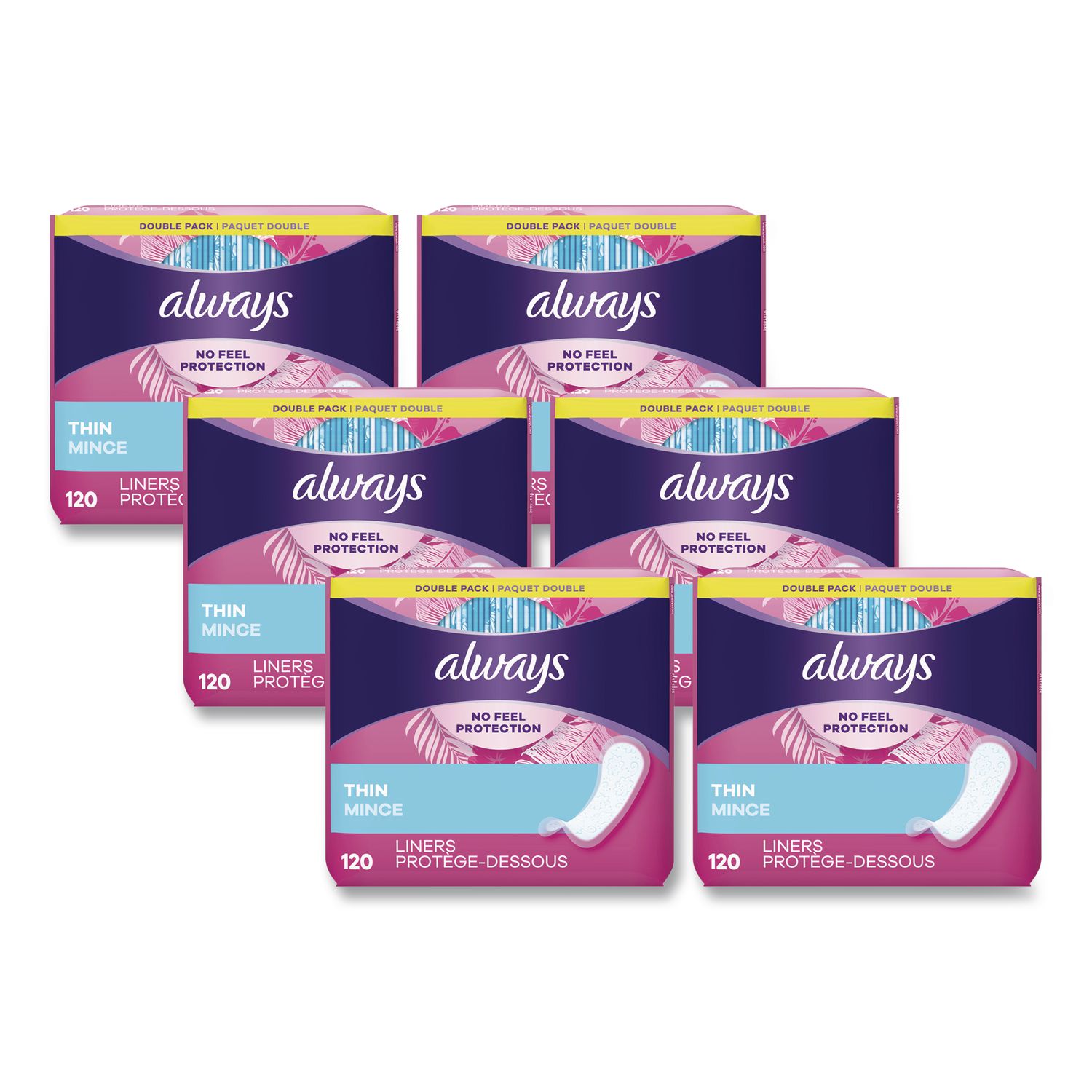 Panty Liners Thin Structure, Regular