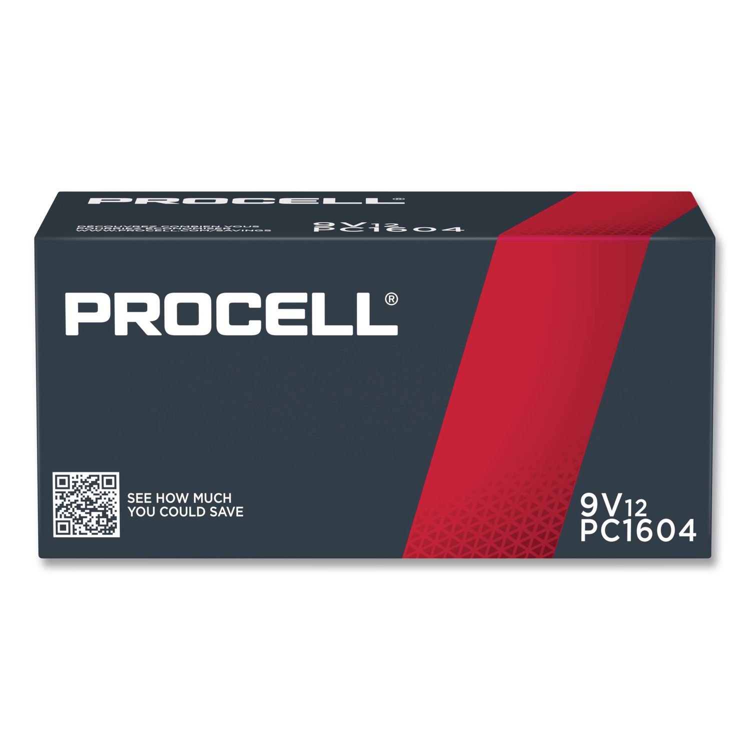 Professional Alkaline 9V Batteries, 12/Box DURPC1604BKD