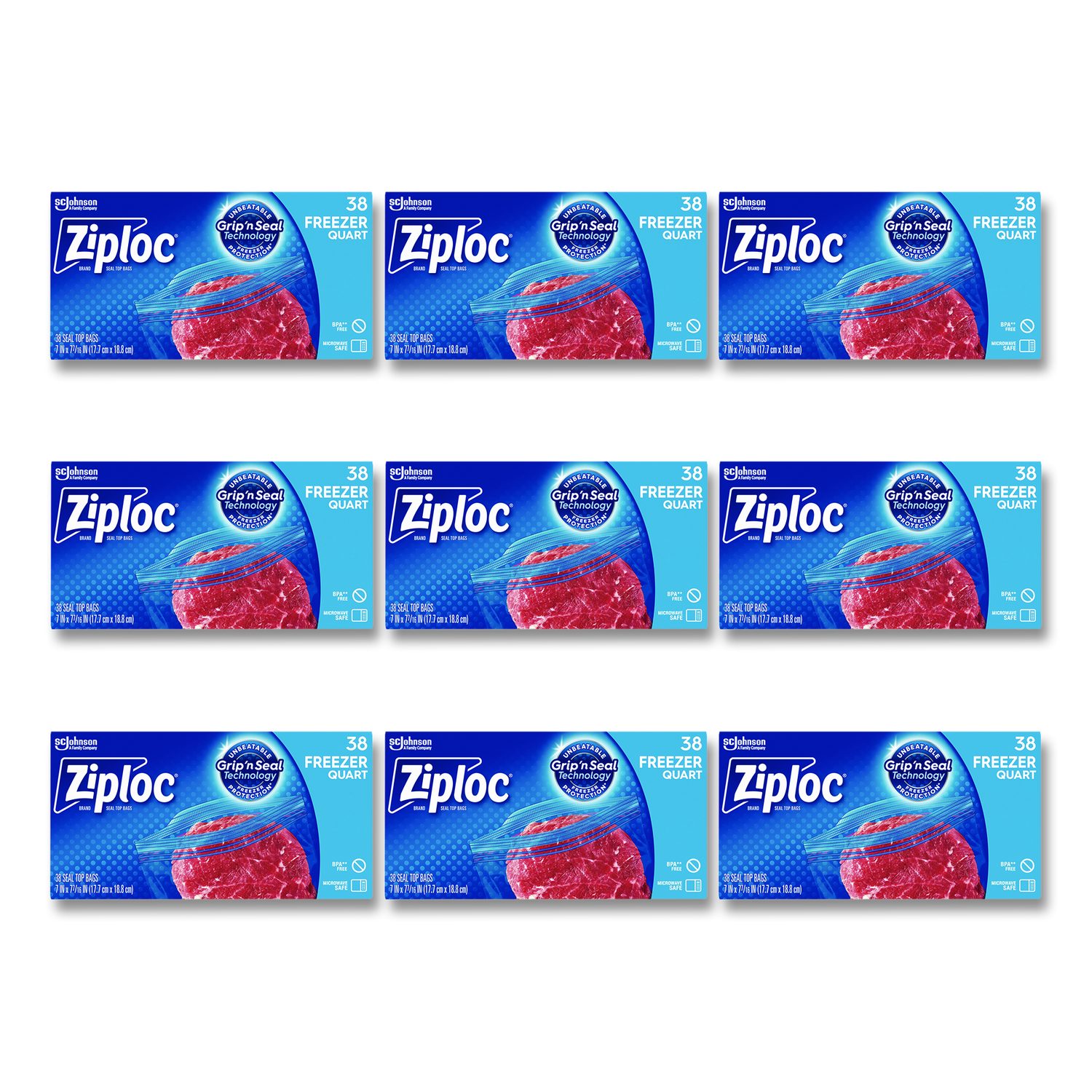 タッパーM Zipper Freezer Bags, 32 oz, 6.97