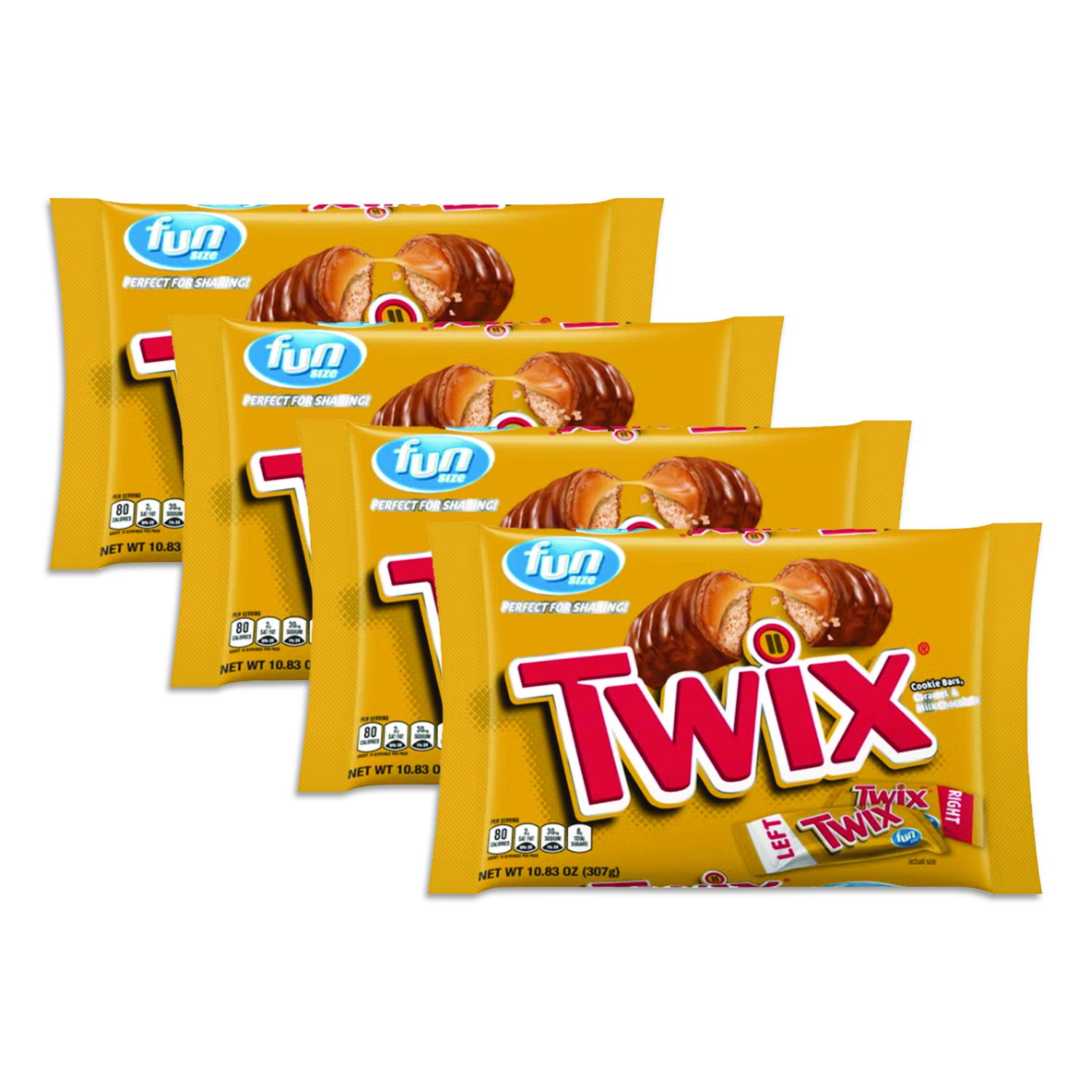 Cookie Bars, Fun Size, 10.83 oz Bag, 4 Bags/Box, Ships in 1-3