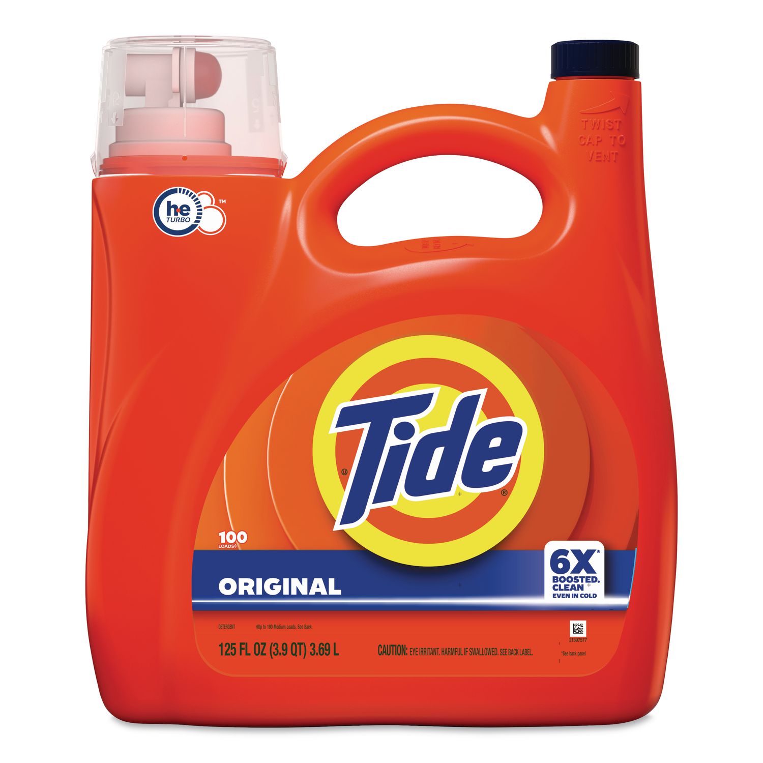 HE Laundry Detergent, Original Scent, 107 Loads, 154 oz Pump Bottle