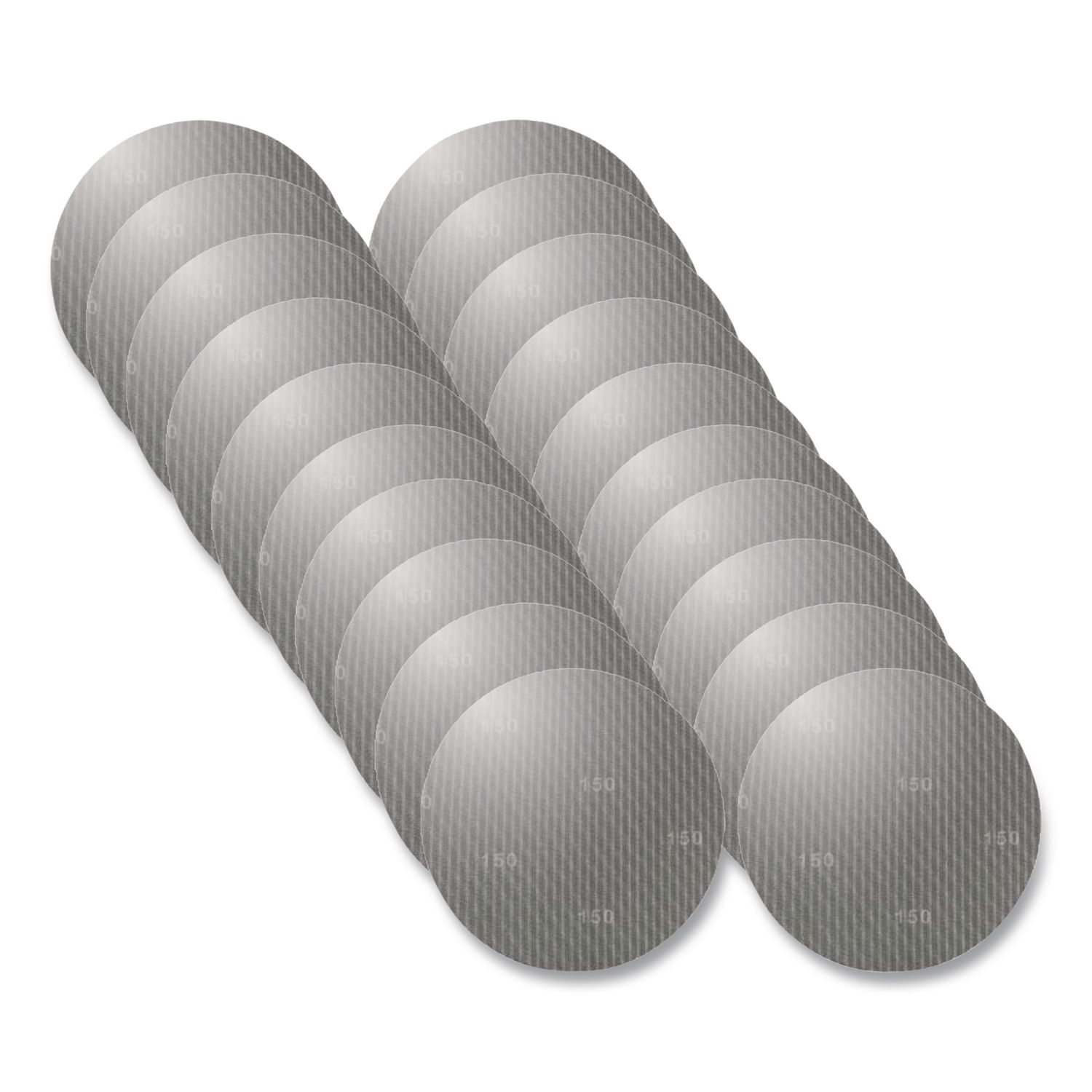 Sanding Screen, 12" Diameter, 150 Grit, Brown, 20/Carton