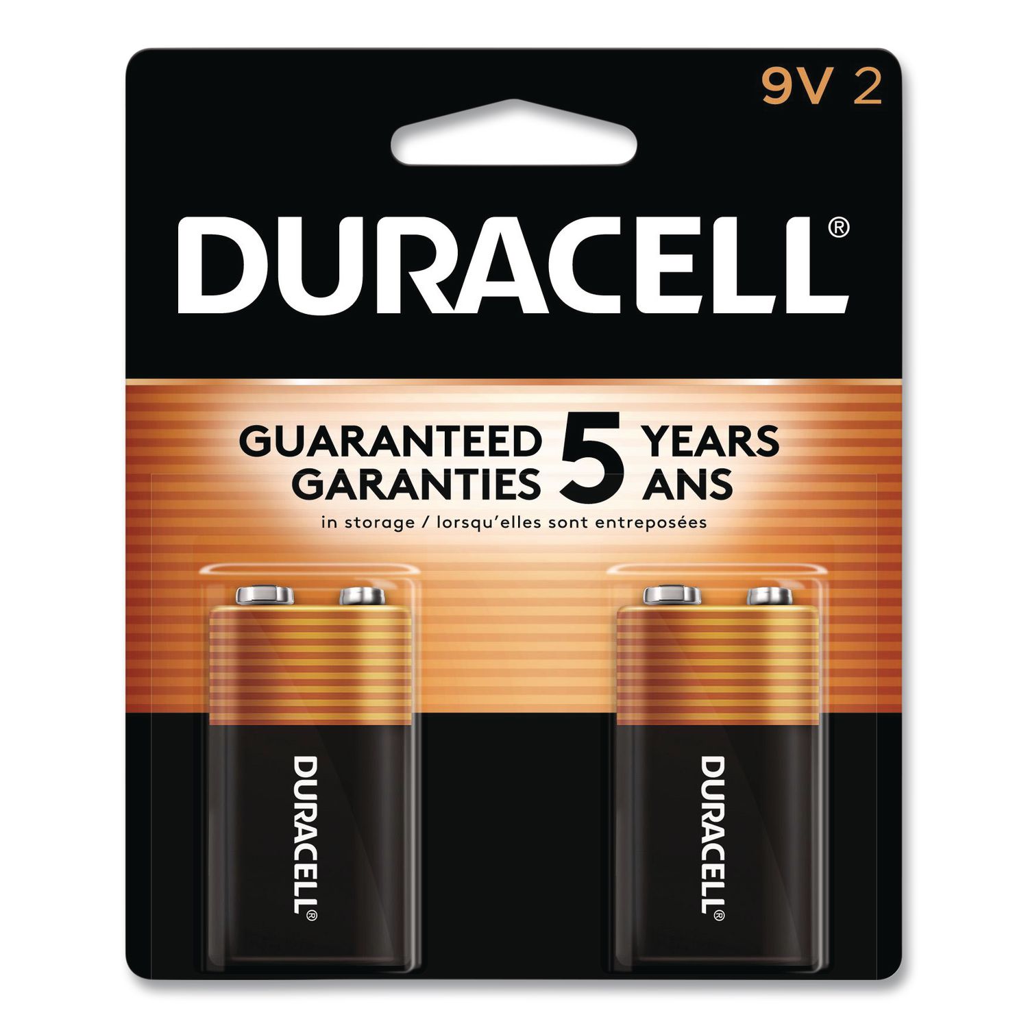 CopperTop Alkaline 9V Batteries, 2/Pack DURMN1604B2Z