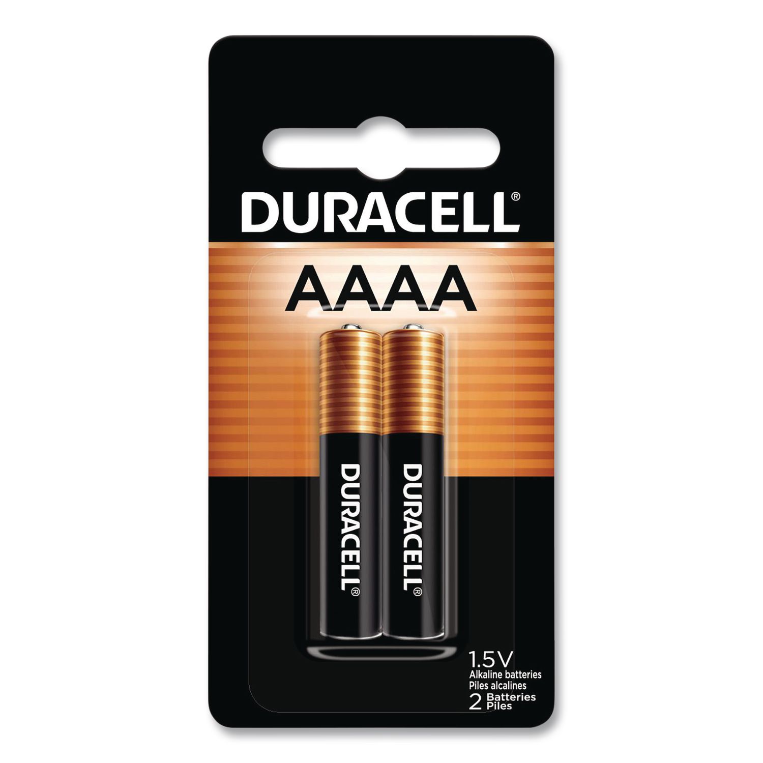 Specialty Alkaline AAAA Batteries, 1.5 V, 2/Pack DURMX2500B2PK