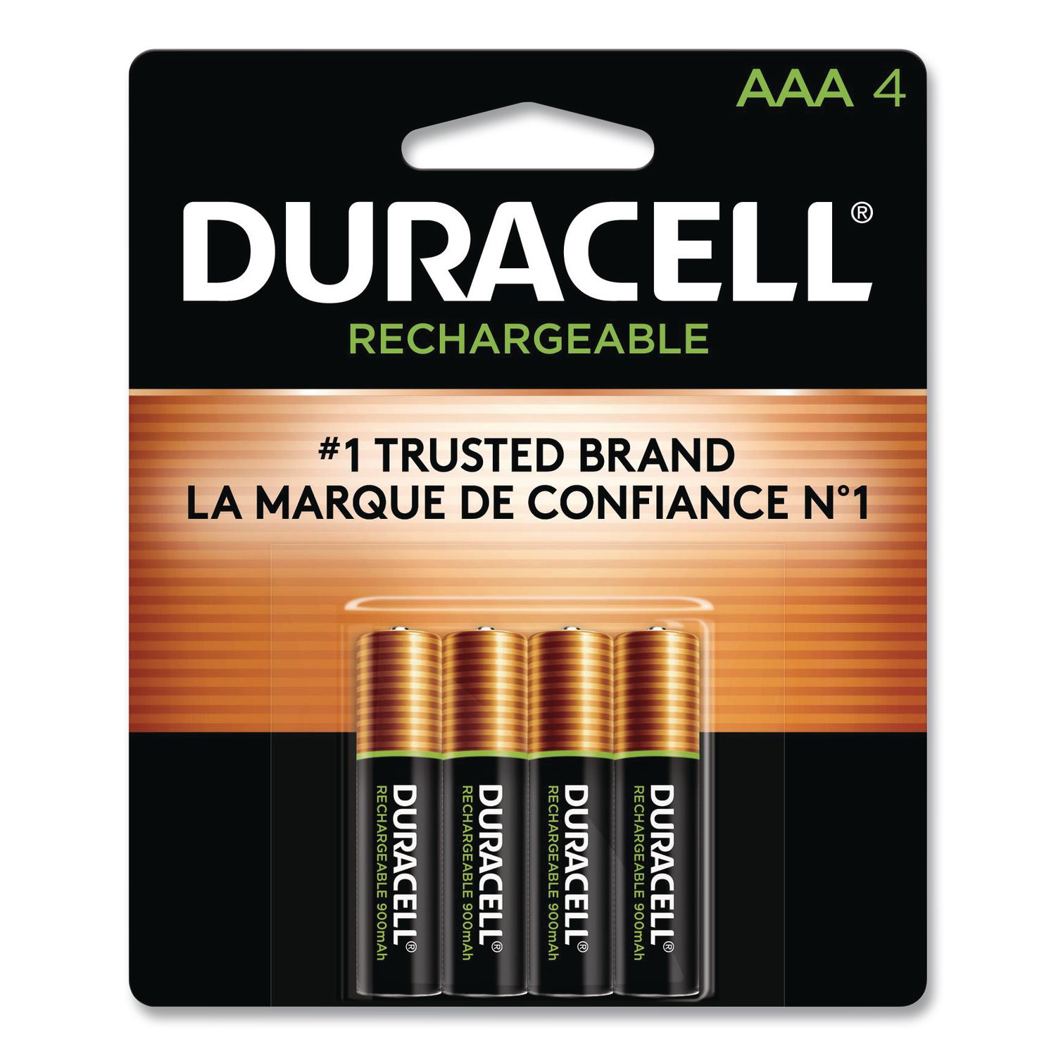 Rechargeable StayCharged NiMH Batteries, AAA, 4/Pack DURNLAAA4BCD