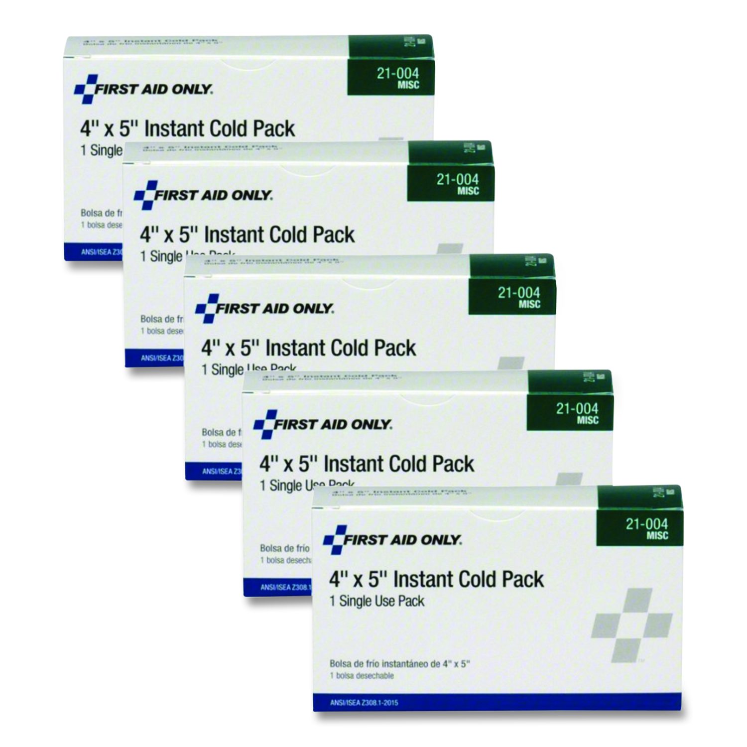 Instant Cold Compress, 5 x 4, 1/Box, 5 Boxes/Pack - Stone Printing 