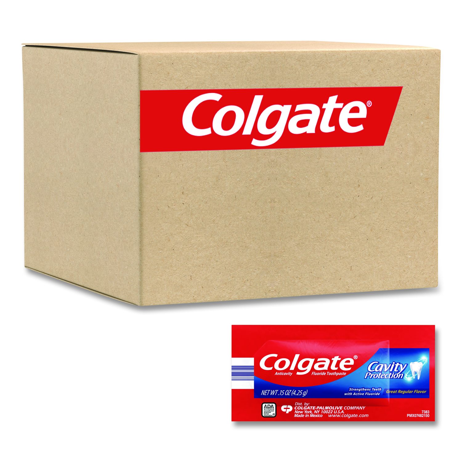 Colgate® Cavity Protection Toothpaste, Regular Flavor, 0.15 oz Sachet ...