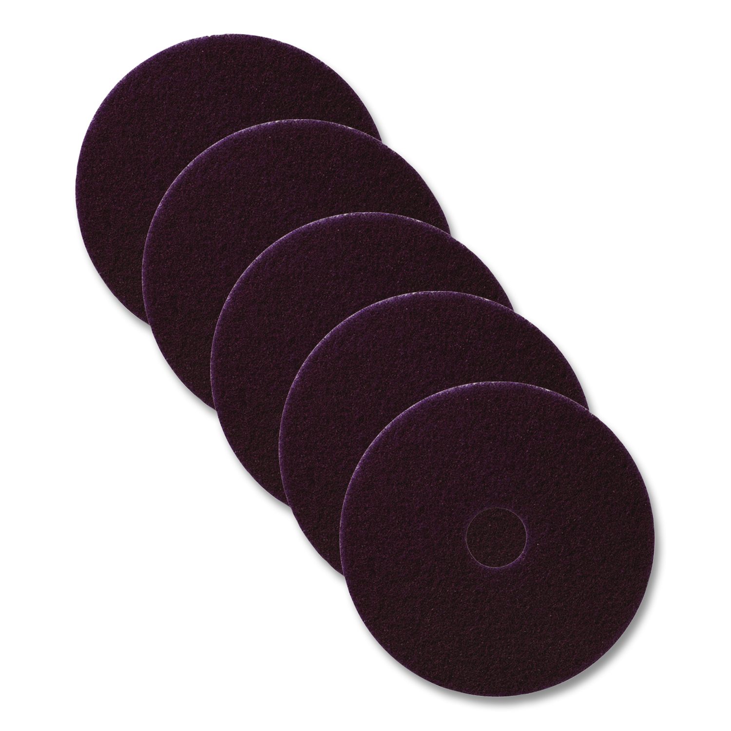 EcoPrep EPP Specialty Pad, 15"" Diameter, Maroon, 10/Carton