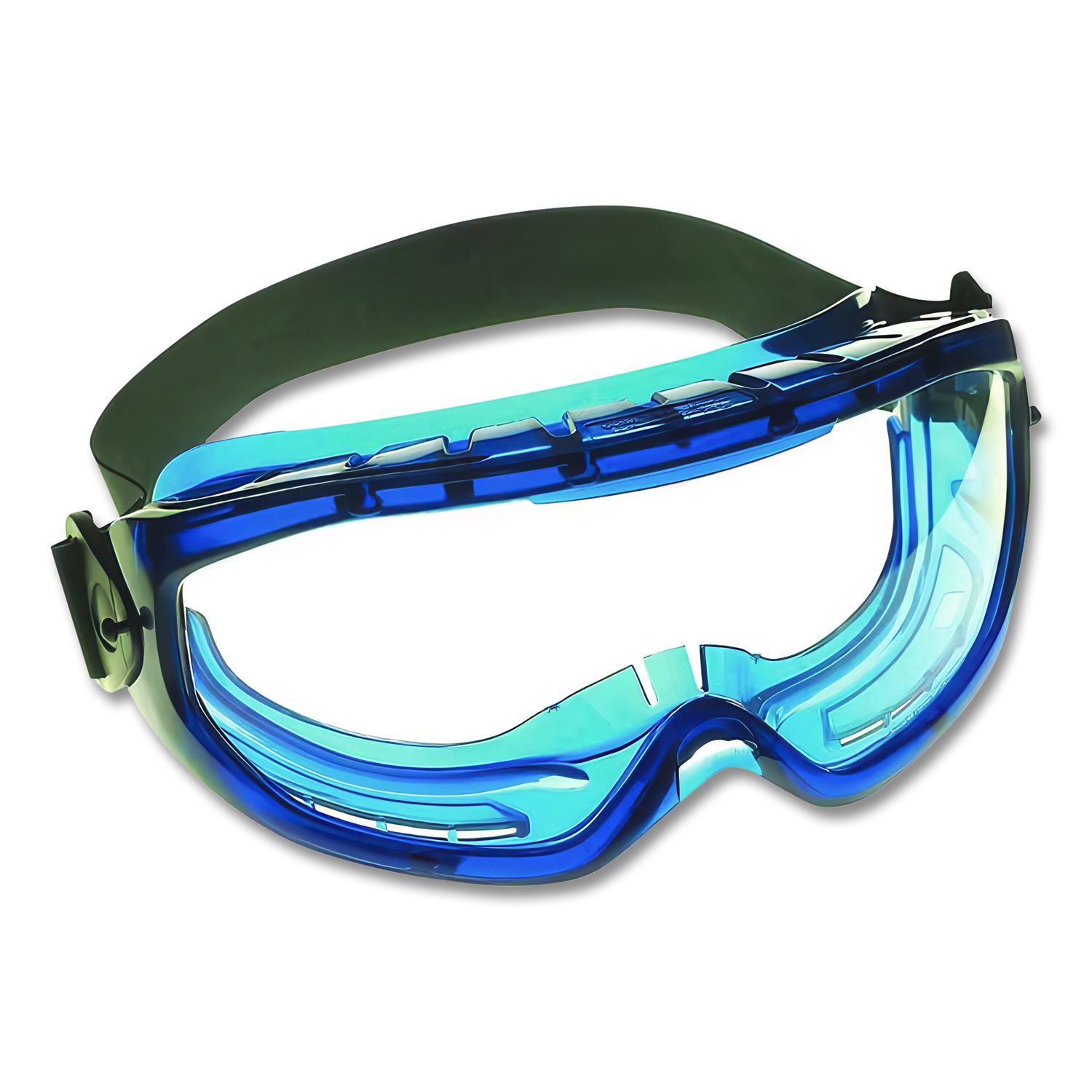 V80 Monogoggle XTR, OTG, Clear Anti-Fog Lens, Blue Frame