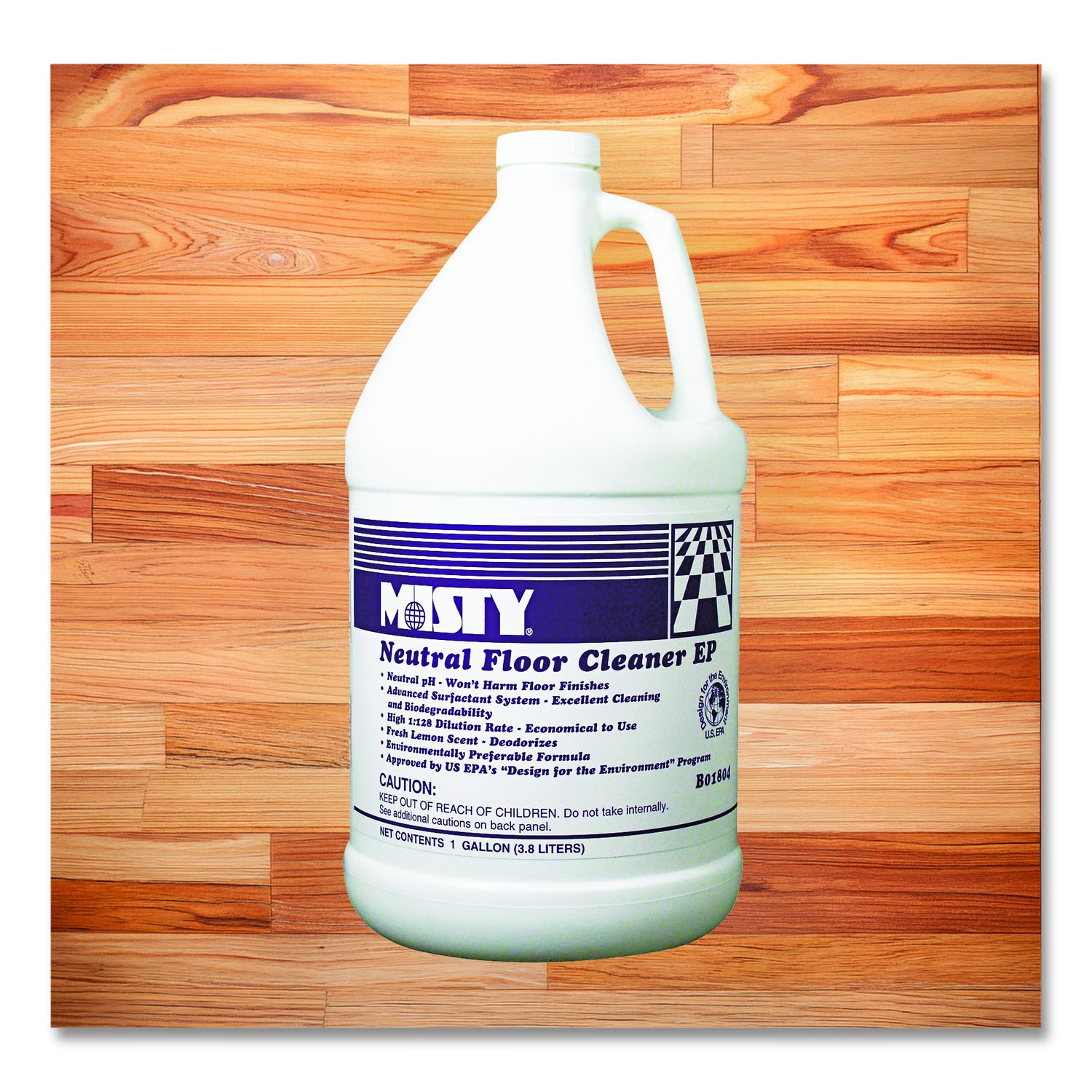 Neutral Floor Cleaner EP, Lemon Scent, 1 gal Bottle