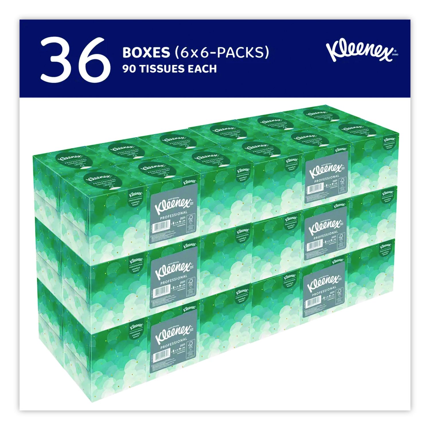 Boutique White Facial Tissue for Business, Pop-Up Box, 2-Ply, 95