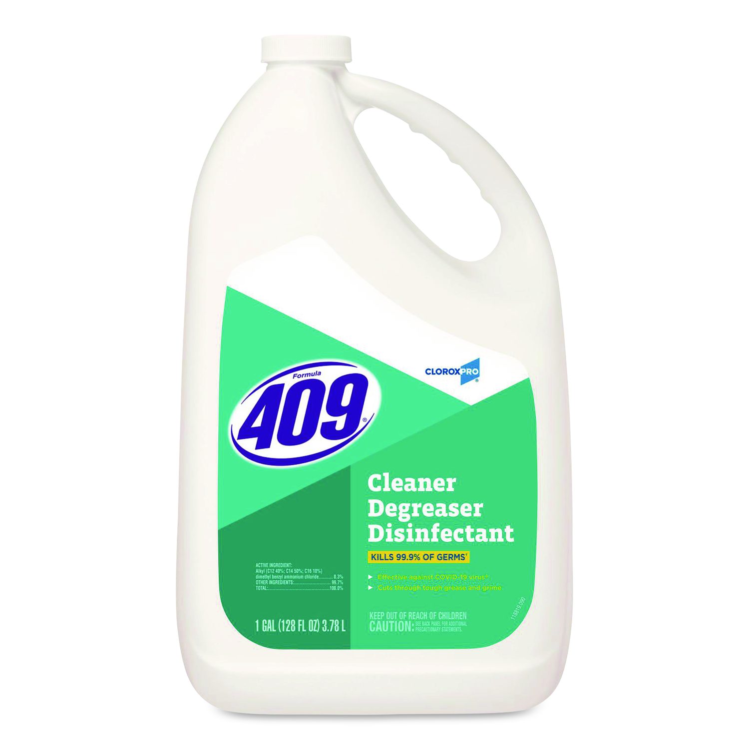 CloroxPro Cleaner Degreaser Disinfectant, 128 oz Refill, 4/Carton