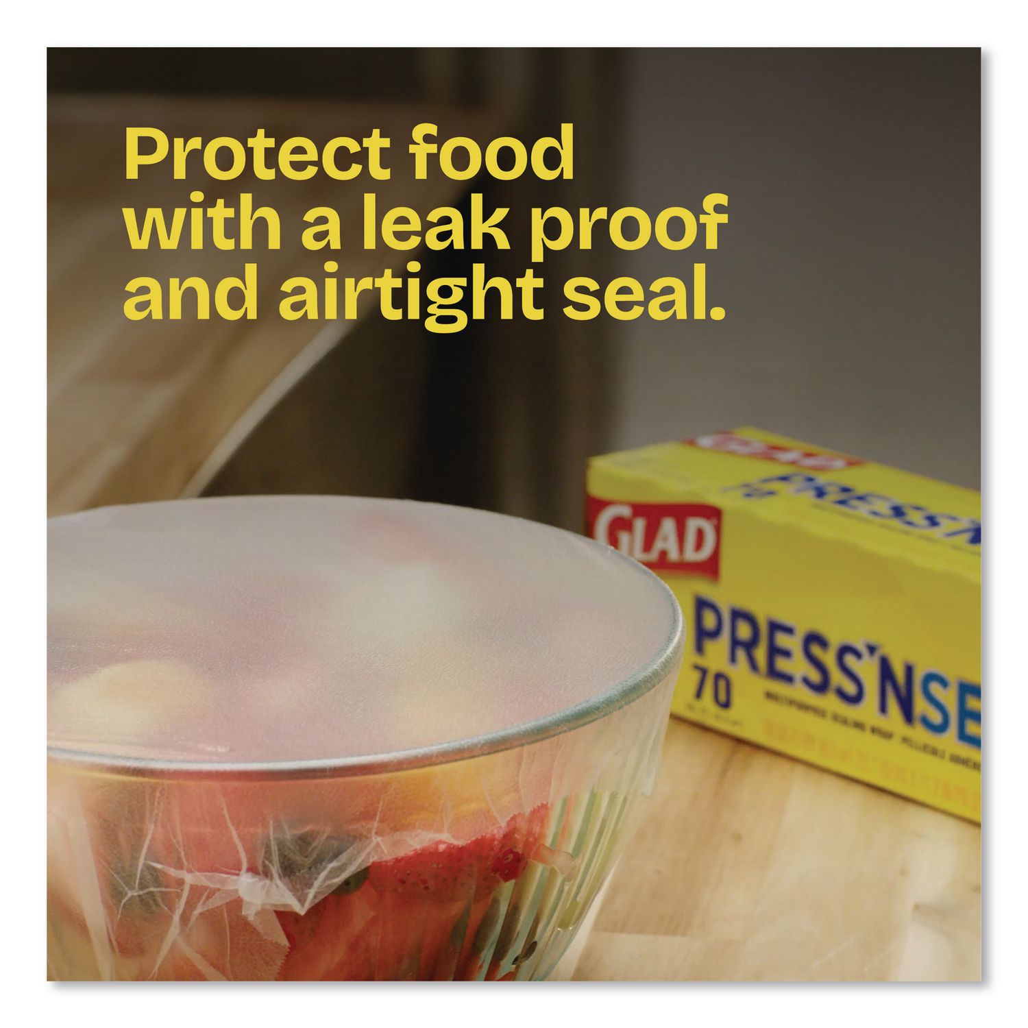 Press'n Seal Food Plastic Wrap, 70 Square Foot Roll, 12 Rolls