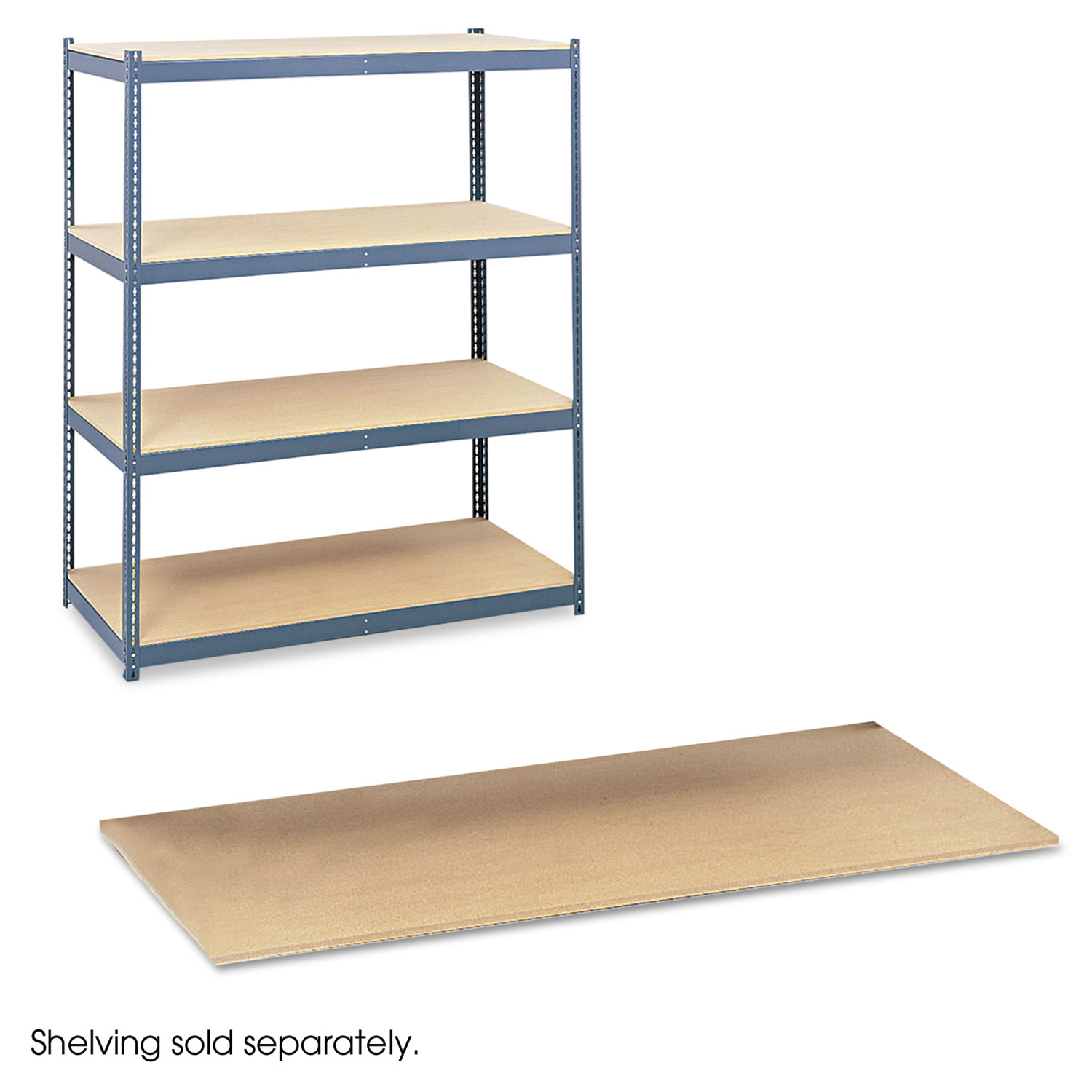  Safco 5261 Particleboard Shelves for Steel Pack Archival Shelving, 69w x 33d x 84w, Box of 4 (SAF5261) 