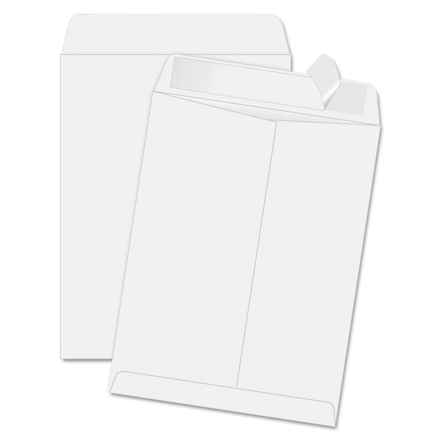 Redi Strip Catalog Envelope, 11 1/2 x 14 1/2, White, 100/Box