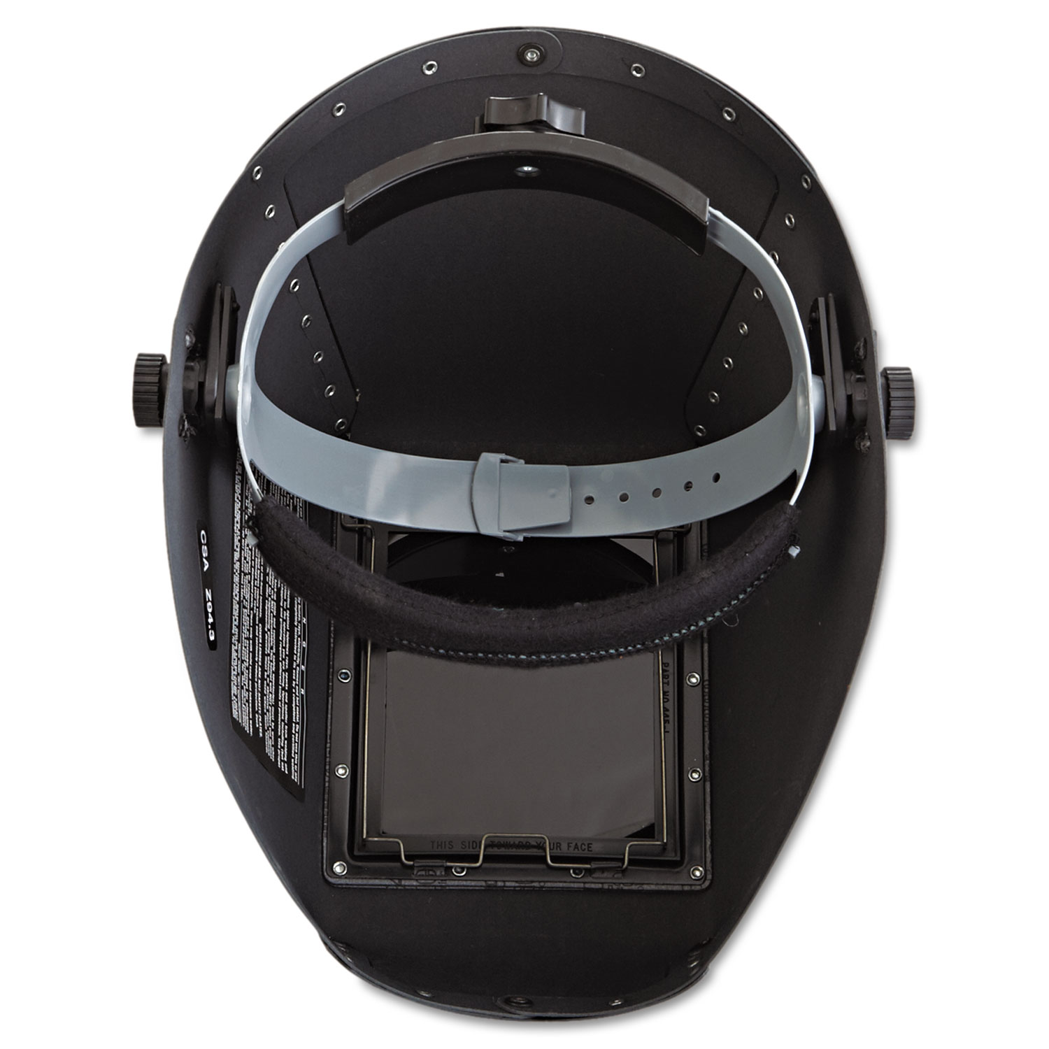HUNTSMAN Fiber Shell Welding Helmet, 4 1/4 x 5 1/4, Black
